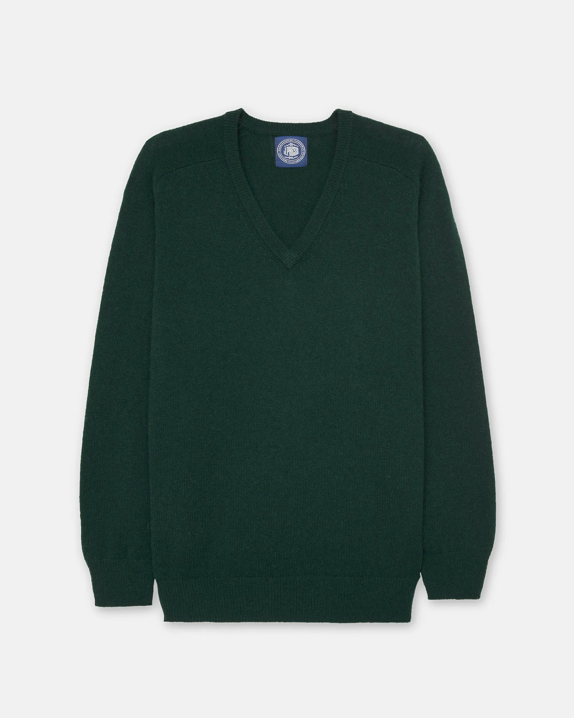 Tartan Green Lambswool V-neck Sweater sold by J. Press product image thumbnail 2