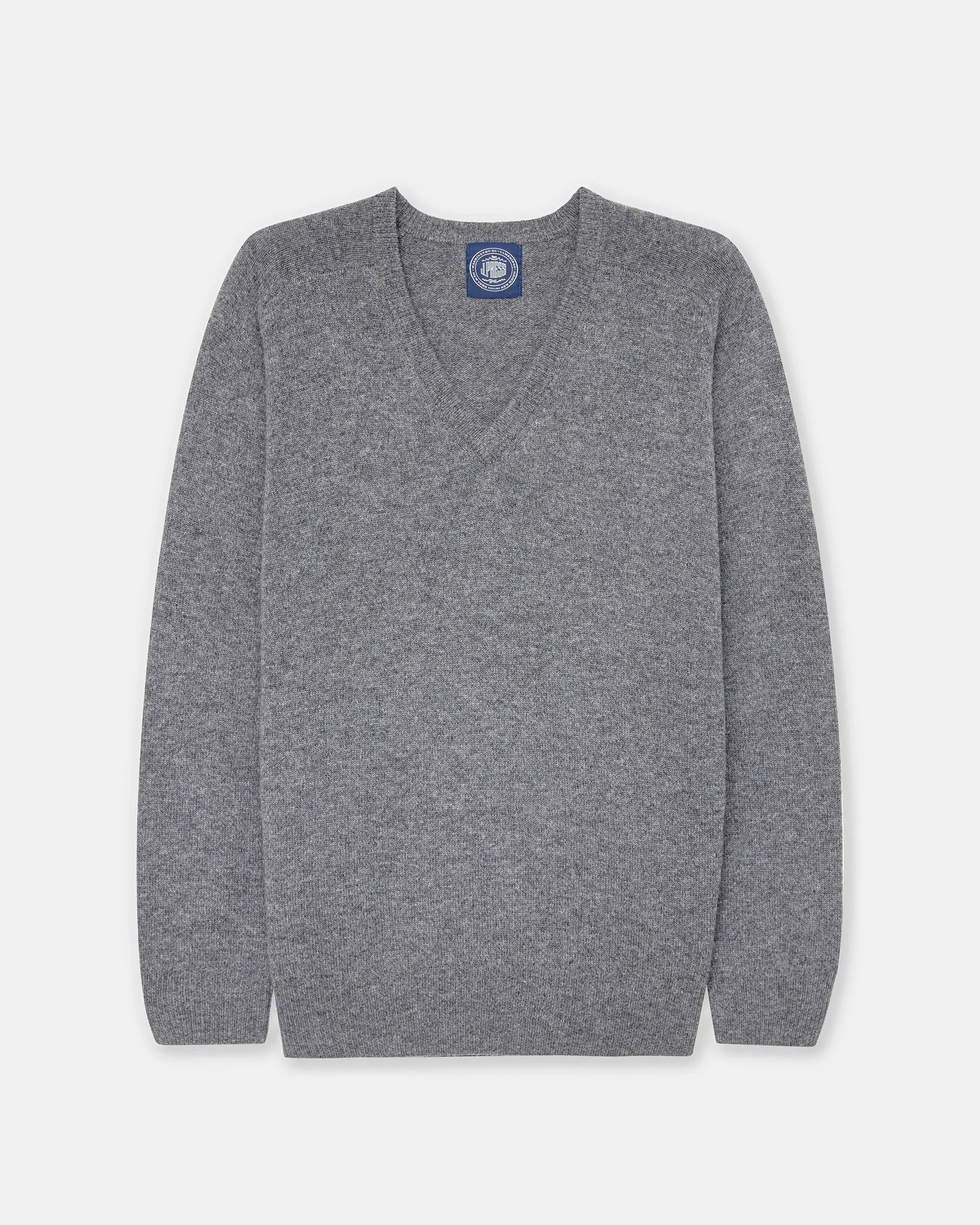Grey Mix Lambswool V-neck Sweater sold by J. Press product image thumbnail 2