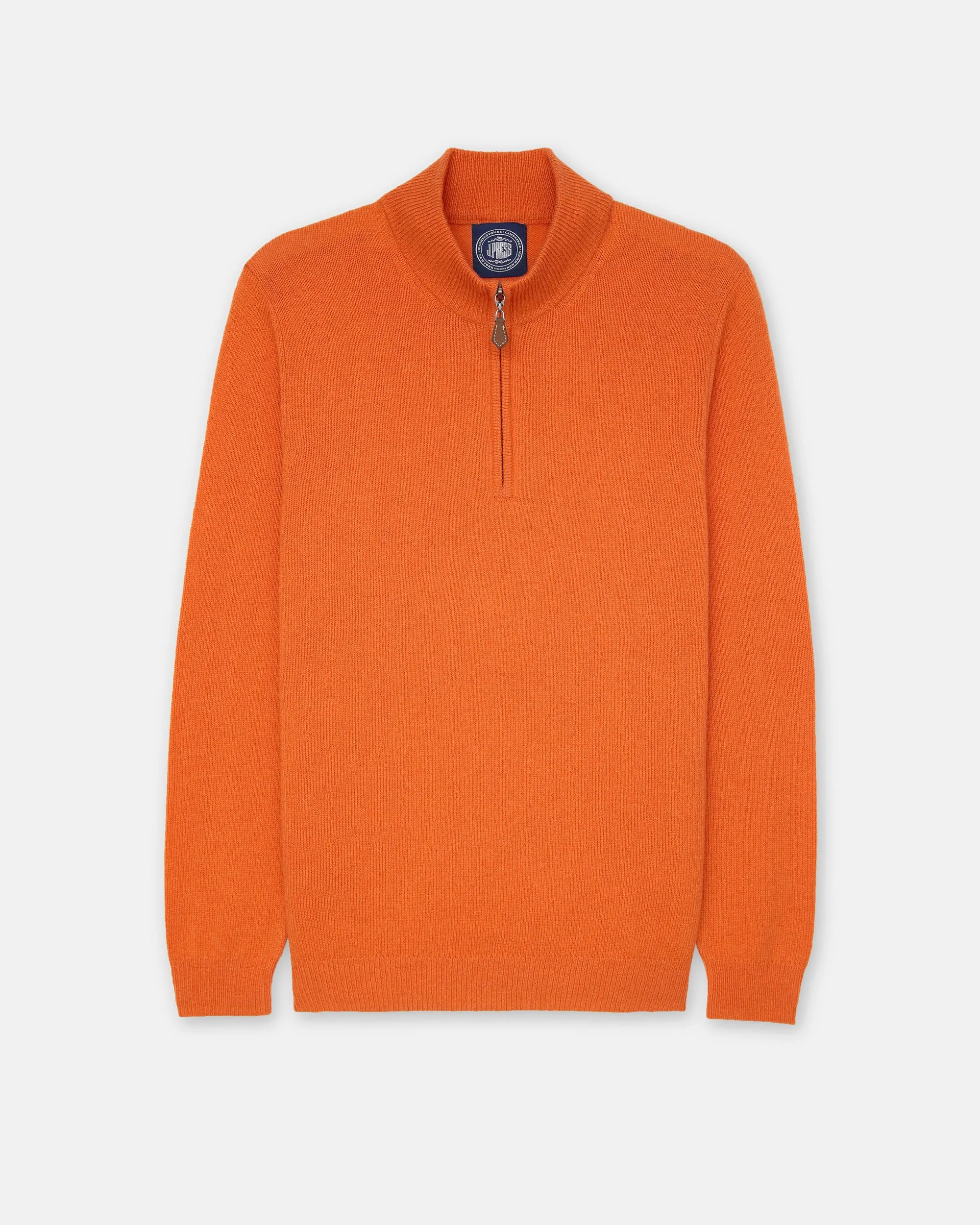 Orange Lambswool Quarter Zip-up Sweater sold by J. Press product image thumbnail 2