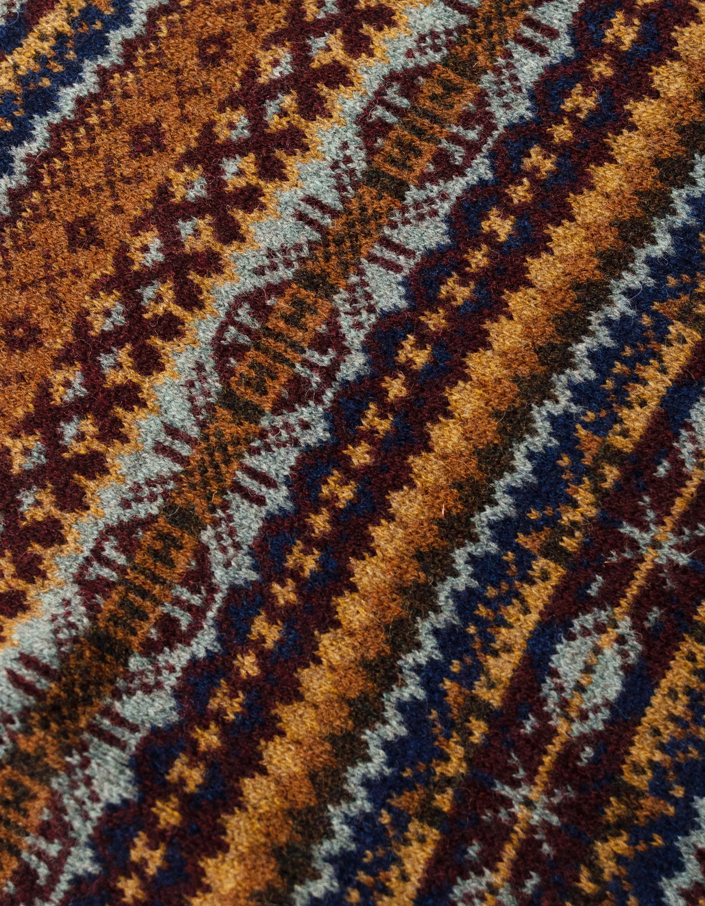 Made-in-Scotland Burgundy Fair Isle Sweater Vest sold by J. Press product image thumbnail 2