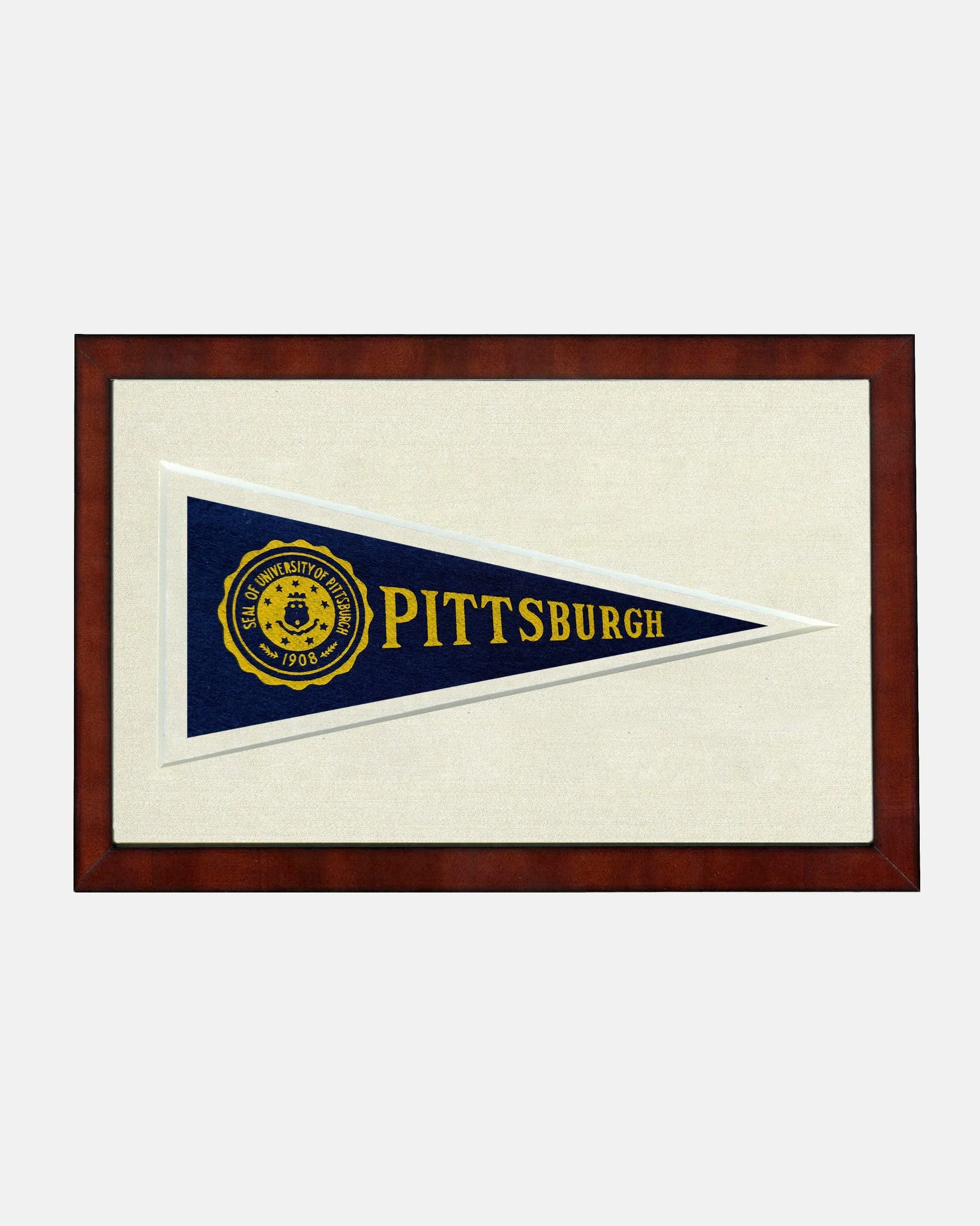 University of Pittsburgh Framed Vintage Pennant sold by J. Press