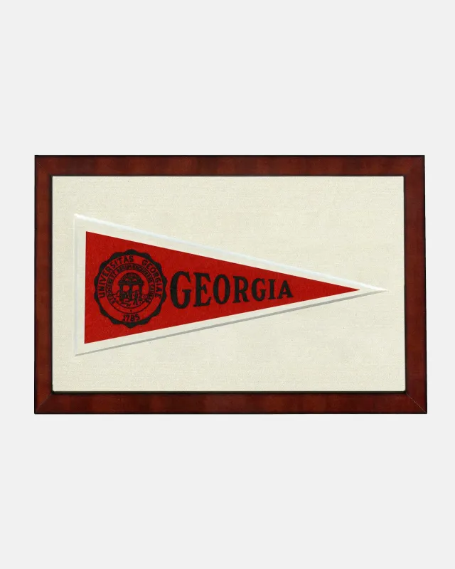 Georgia Framed Vintage Pennant made by J. Press
