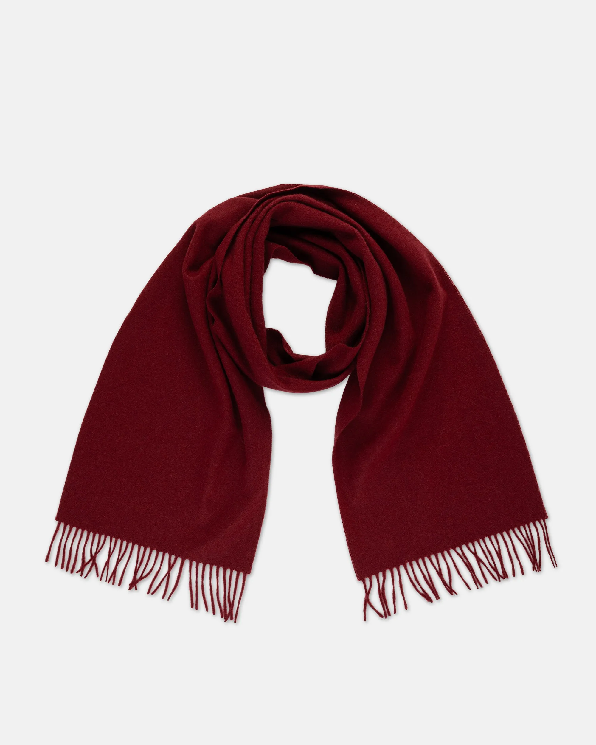 Made-in-England Burgundy Cashmere Muffler sold by J. Press product image thumbnail 2