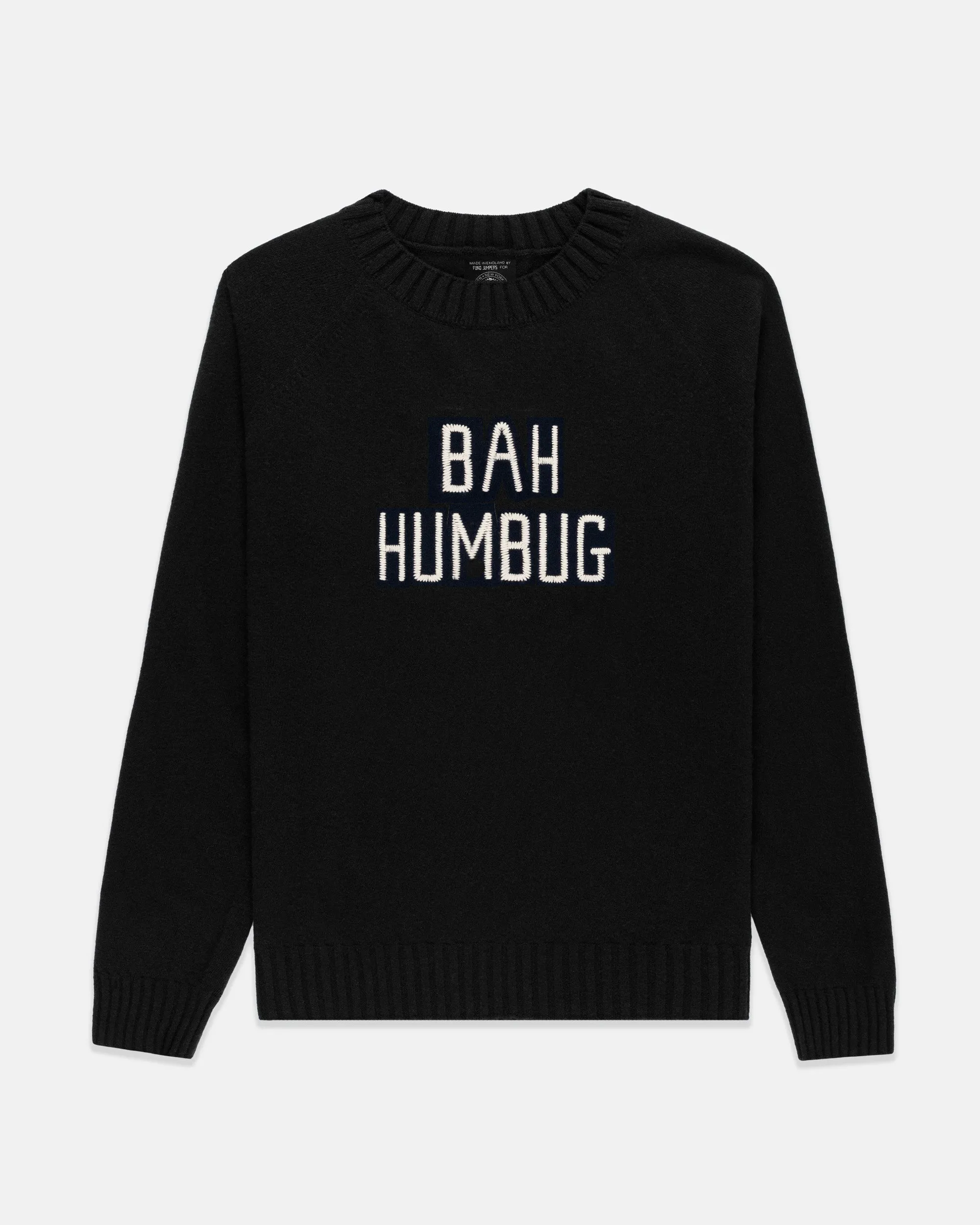 Made-in-England "Bah Humbug" Duke of Devonshire Sweater sold by J. Press