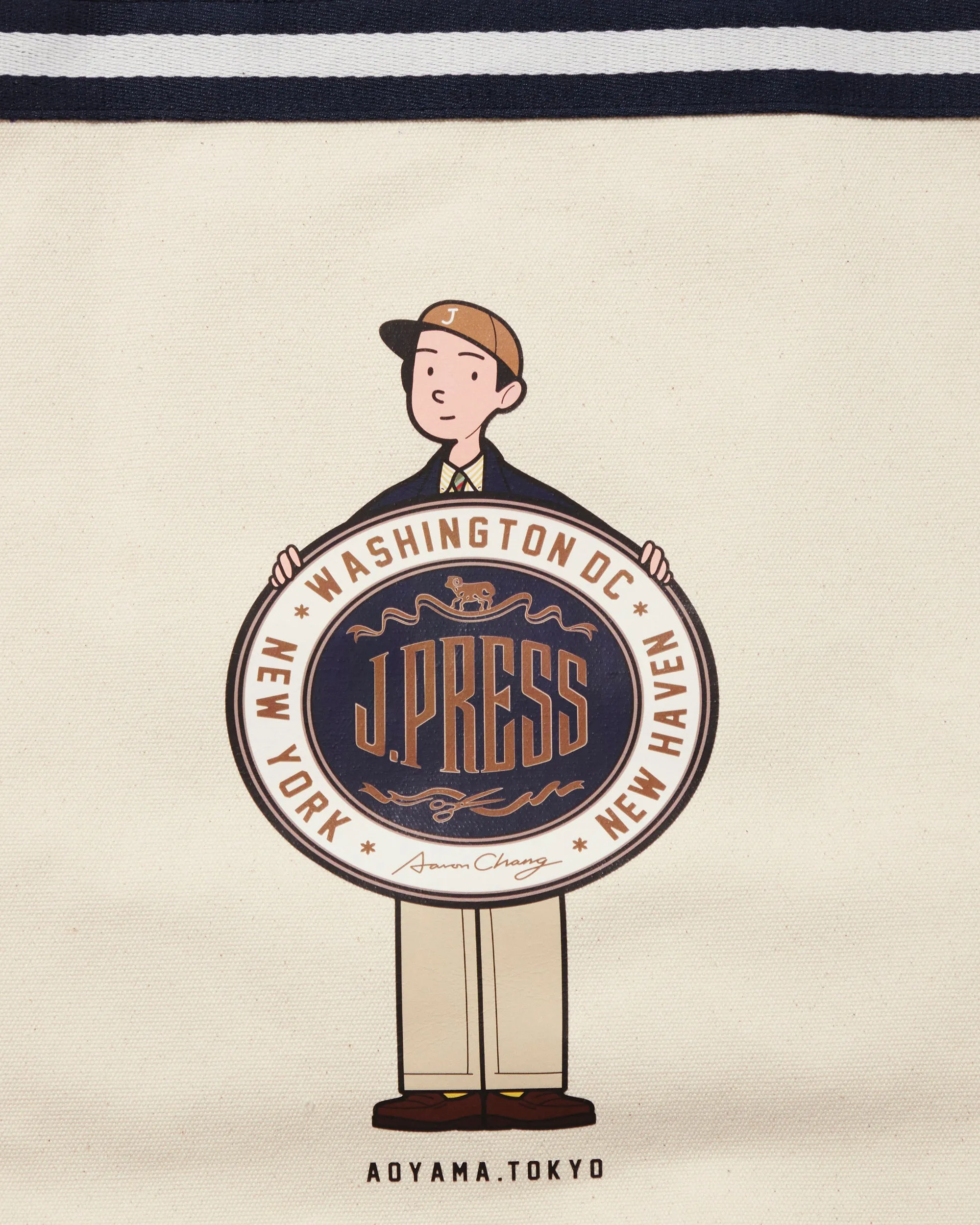 Aaron Chang Canvas Tote Bag sold by J. Press product image thumbnail 2