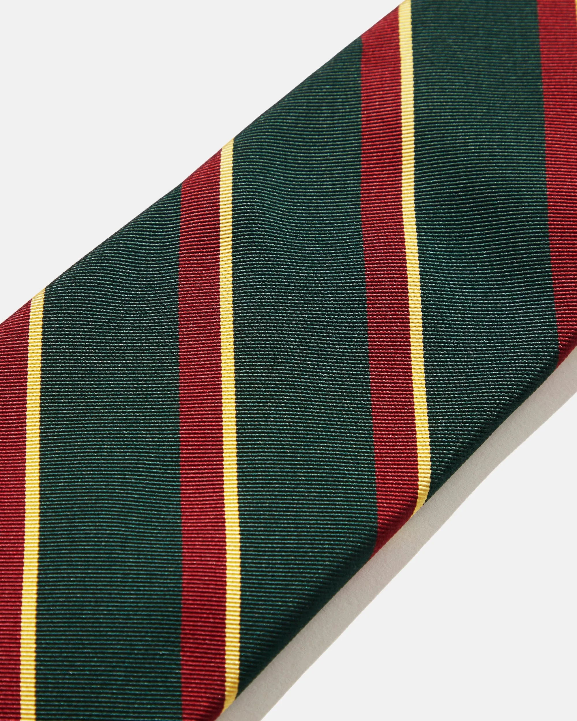 Made-in-Japan Green Regimental Silk Tie sold by J. Press product image thumbnail 3
