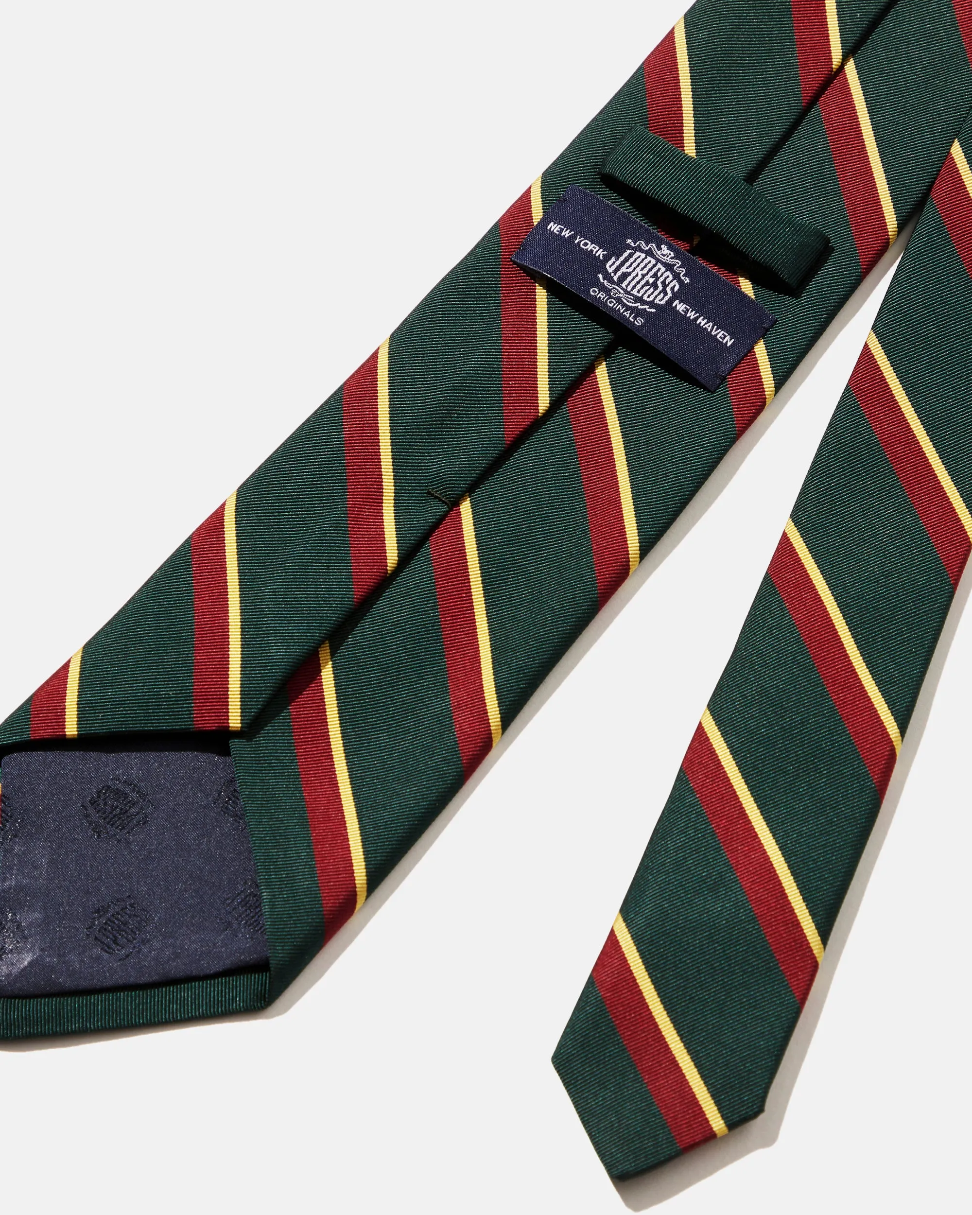 Made-in-Japan Green Regimental Silk Tie sold by J. Press product image thumbnail 2