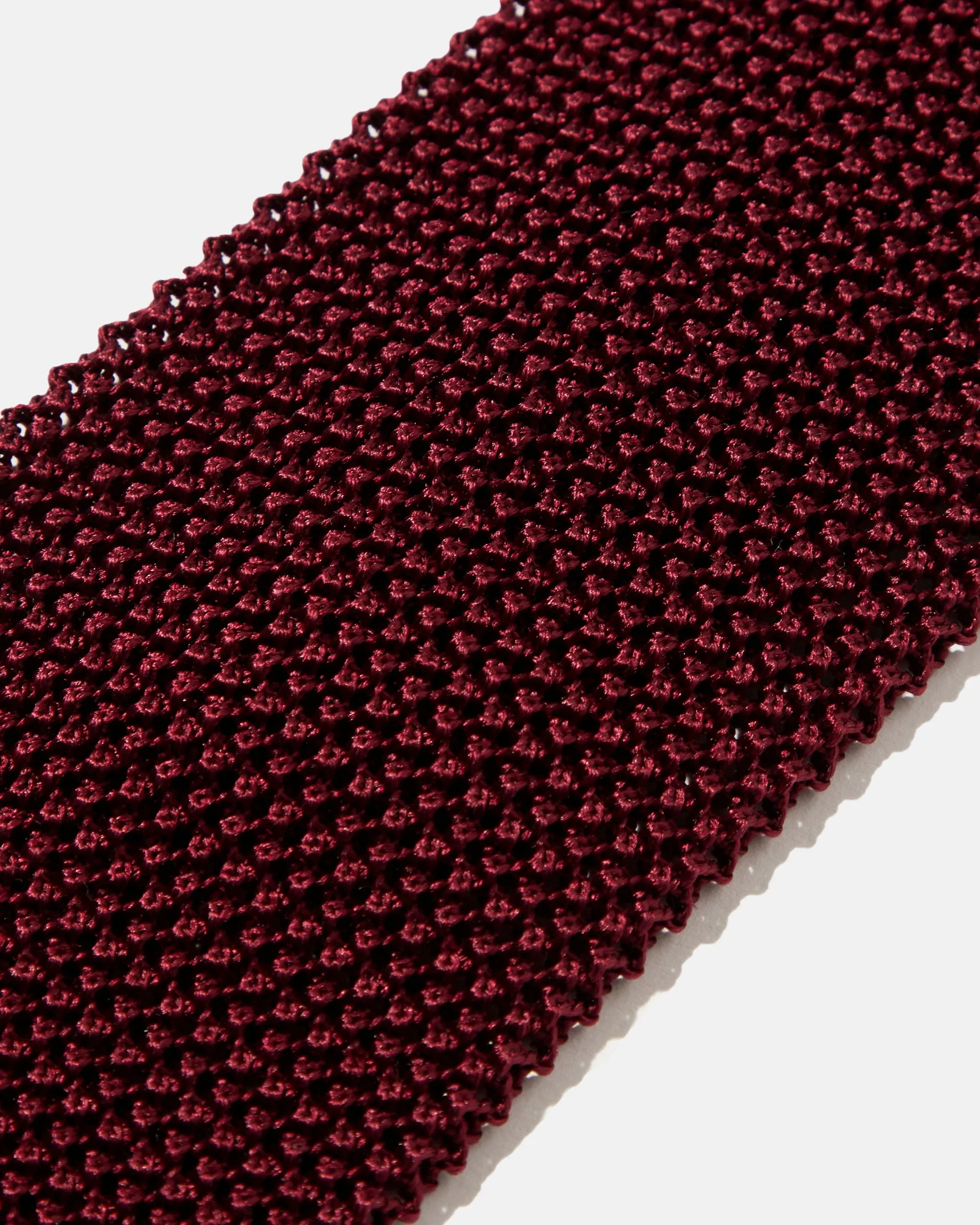 Made-in-Japan Wide Bordeaux Silk Knit Tie sold by J. Press product image thumbnail 2