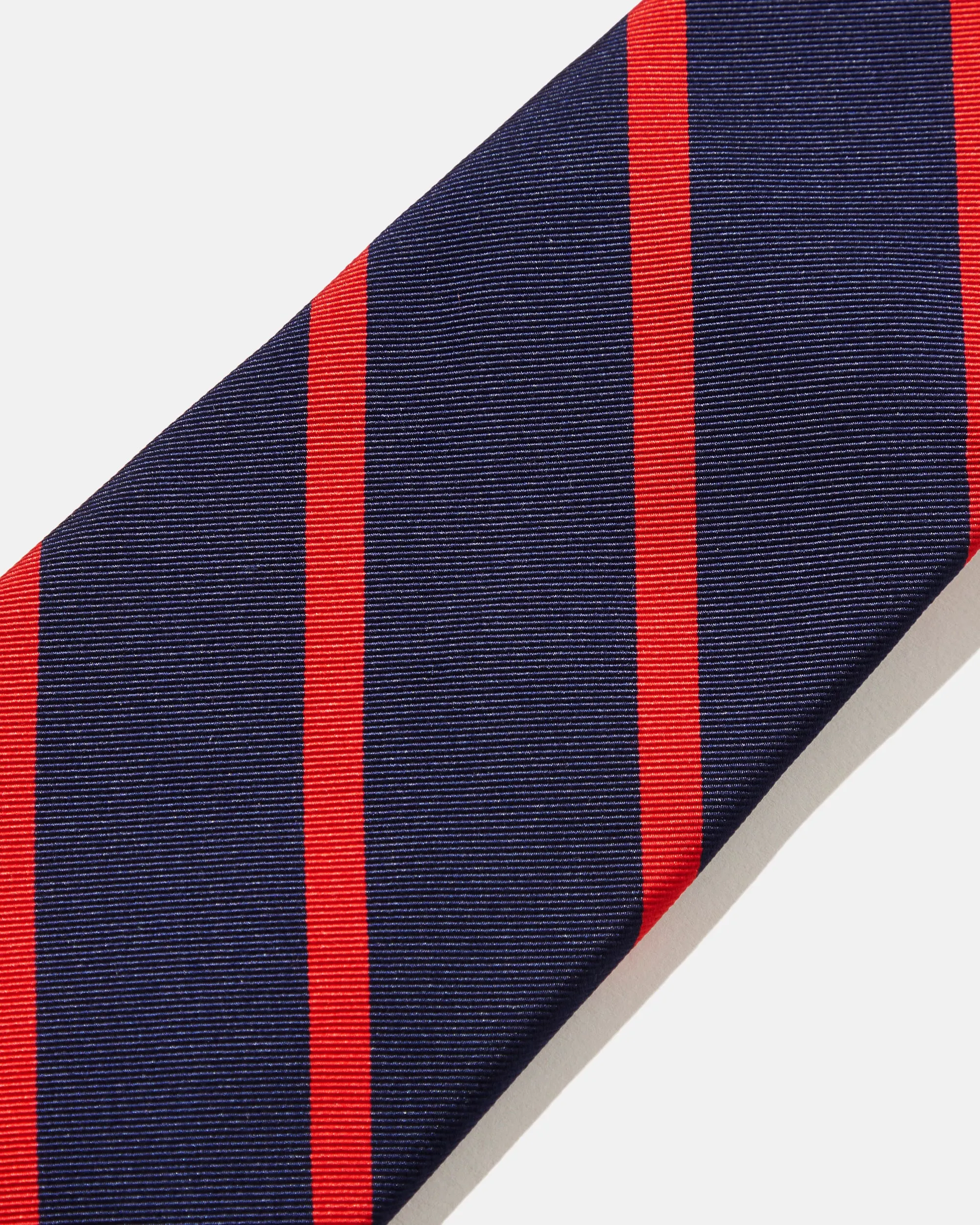 Made-in-Japan Navy & Red Bar Stripe Silk Tie sold by J. Press product image thumbnail 3