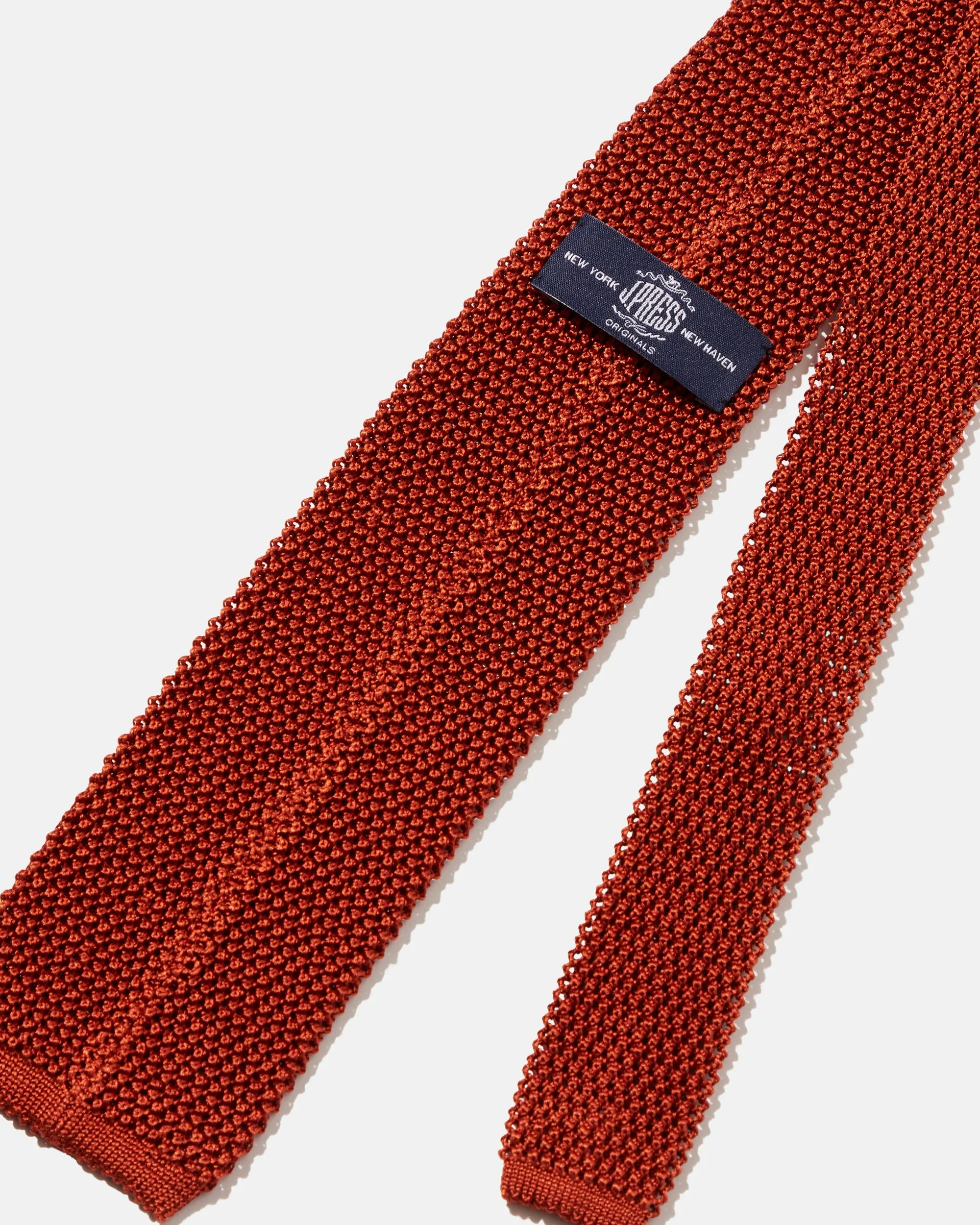 Made-in-Japan Wide Russet Silk Knit Tie sold by J. Press product image thumbnail 3