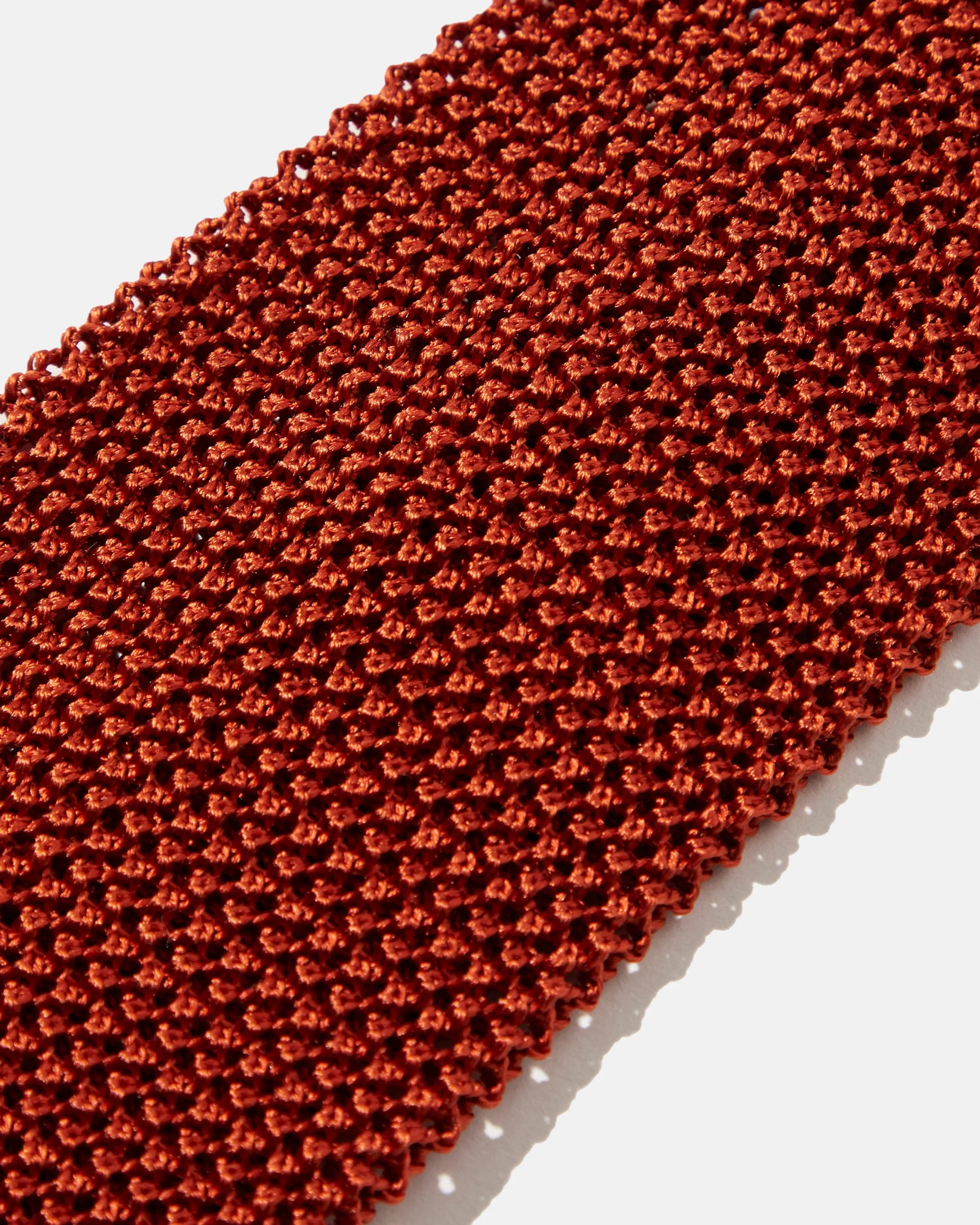 Made-in-Japan Wide Russet Silk Knit Tie sold by J. Press product image thumbnail 2