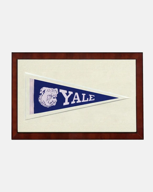 Yale Framed Vintage Pennant sold by J. Press
