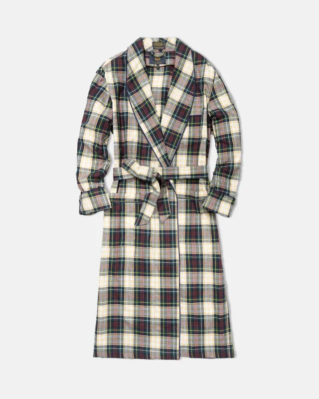 Made-in-Canada Viyella Weathered Campbell Tartan Robe sold by J. Press