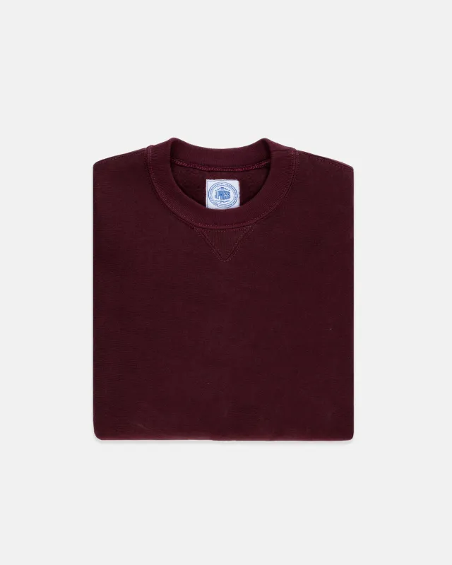 Made-in-USA Burgundy Heavyweight Sweatshirt sold by J. Press
