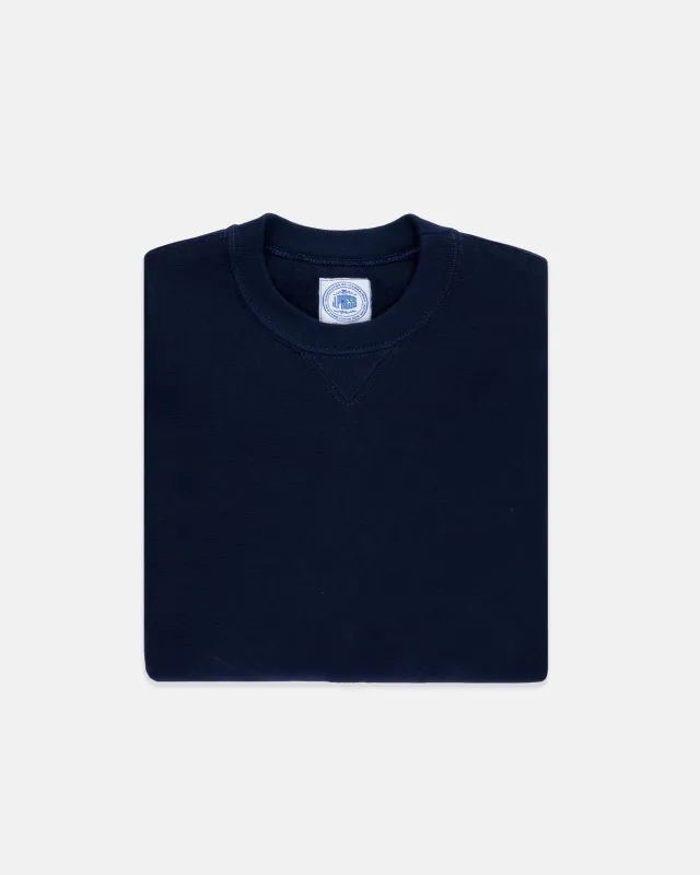 Made-in-USA Navy Heavyweight Sweatshirt sold by J. Press