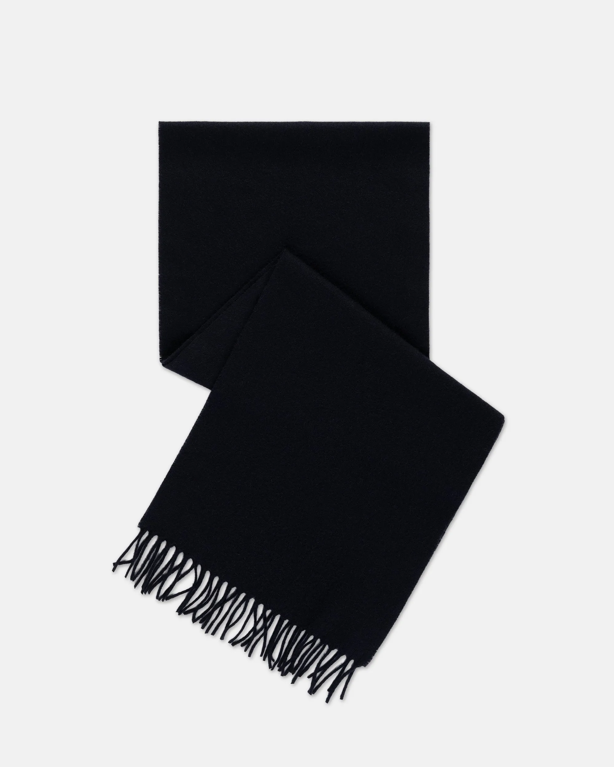 Made-in-England Black Cashmere Muffler sold by J. Press
