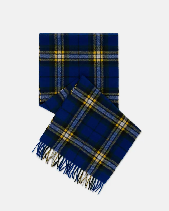 Made-in-England Helmsley Plaid Cashmere Muffler sold by J. Press