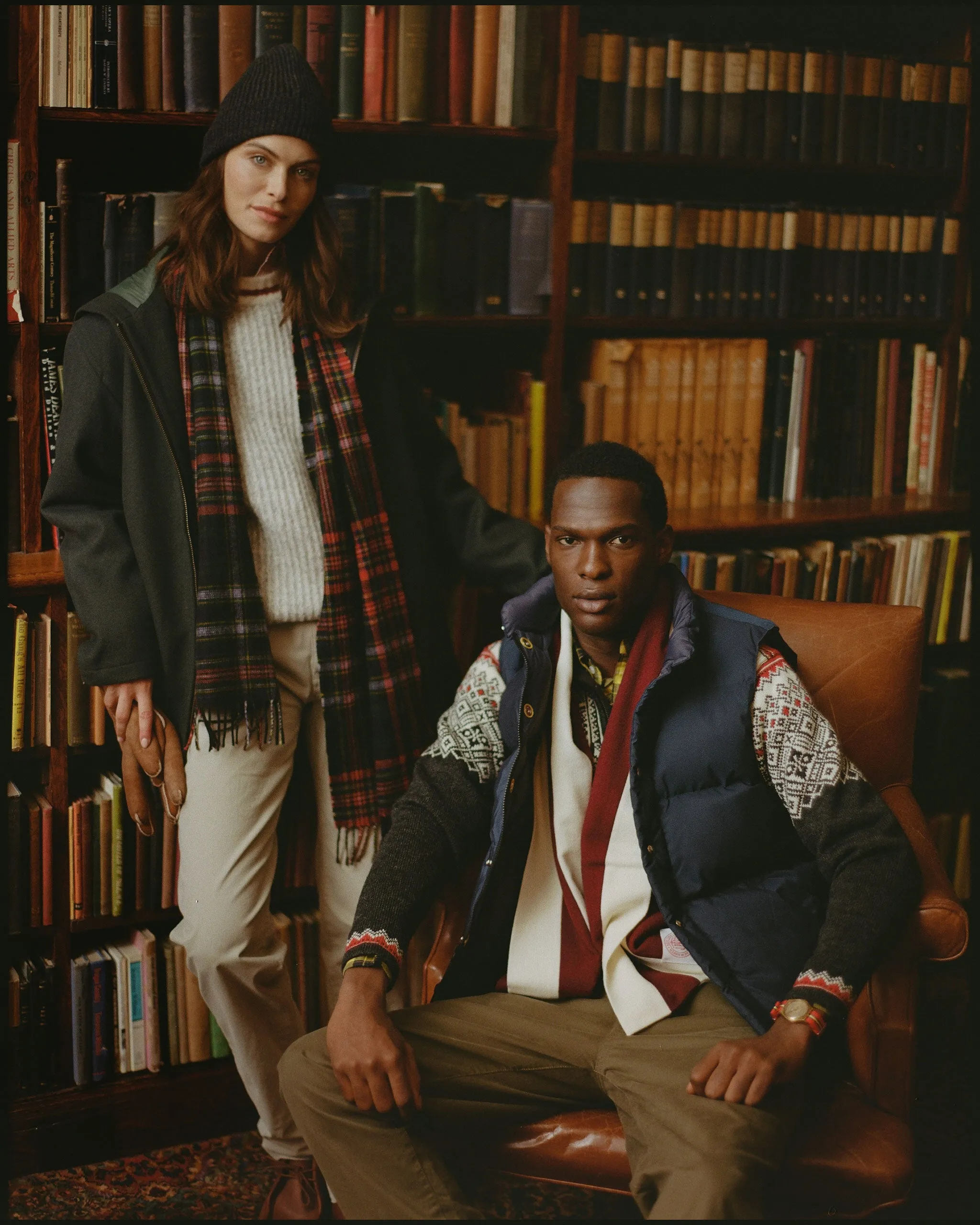 Made-in-USA Navy Crescent Down Works Italian Vest sold by J. Press product image thumbnail 2