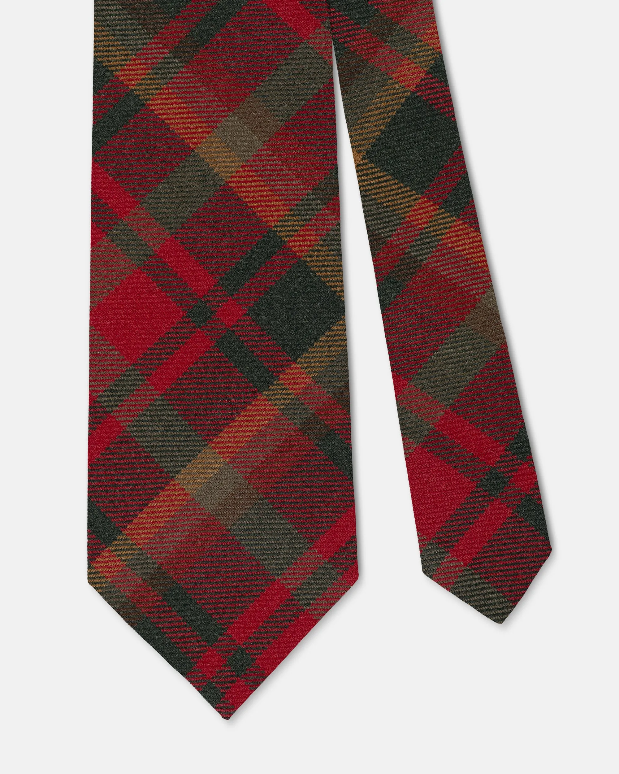 Made-in-UK Maple Leaf Tartan Wool Tie sold by J. Press product image thumbnail 2