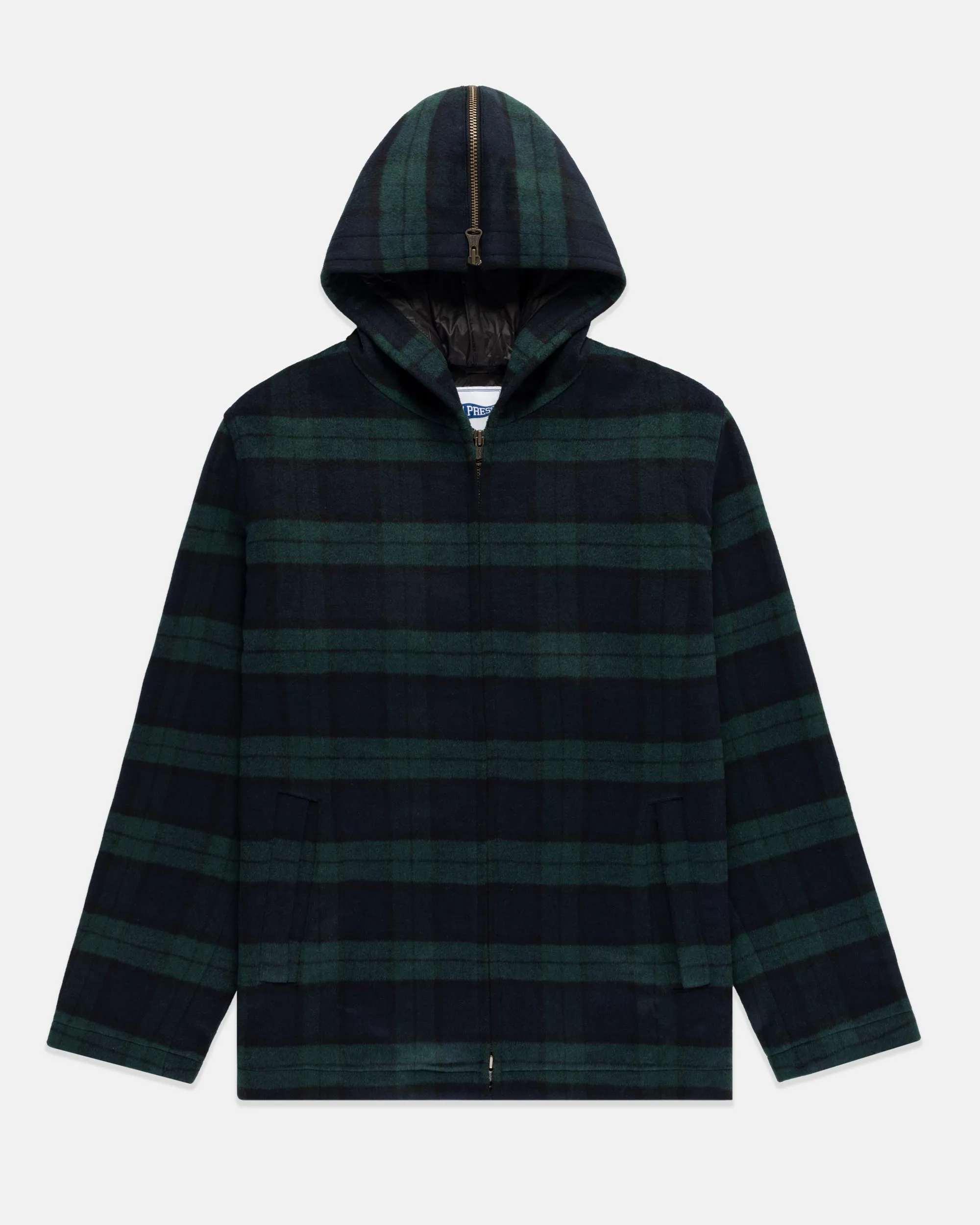 Blackwatch Tartan Melton Wool Zermatt Coat sold by J. Press