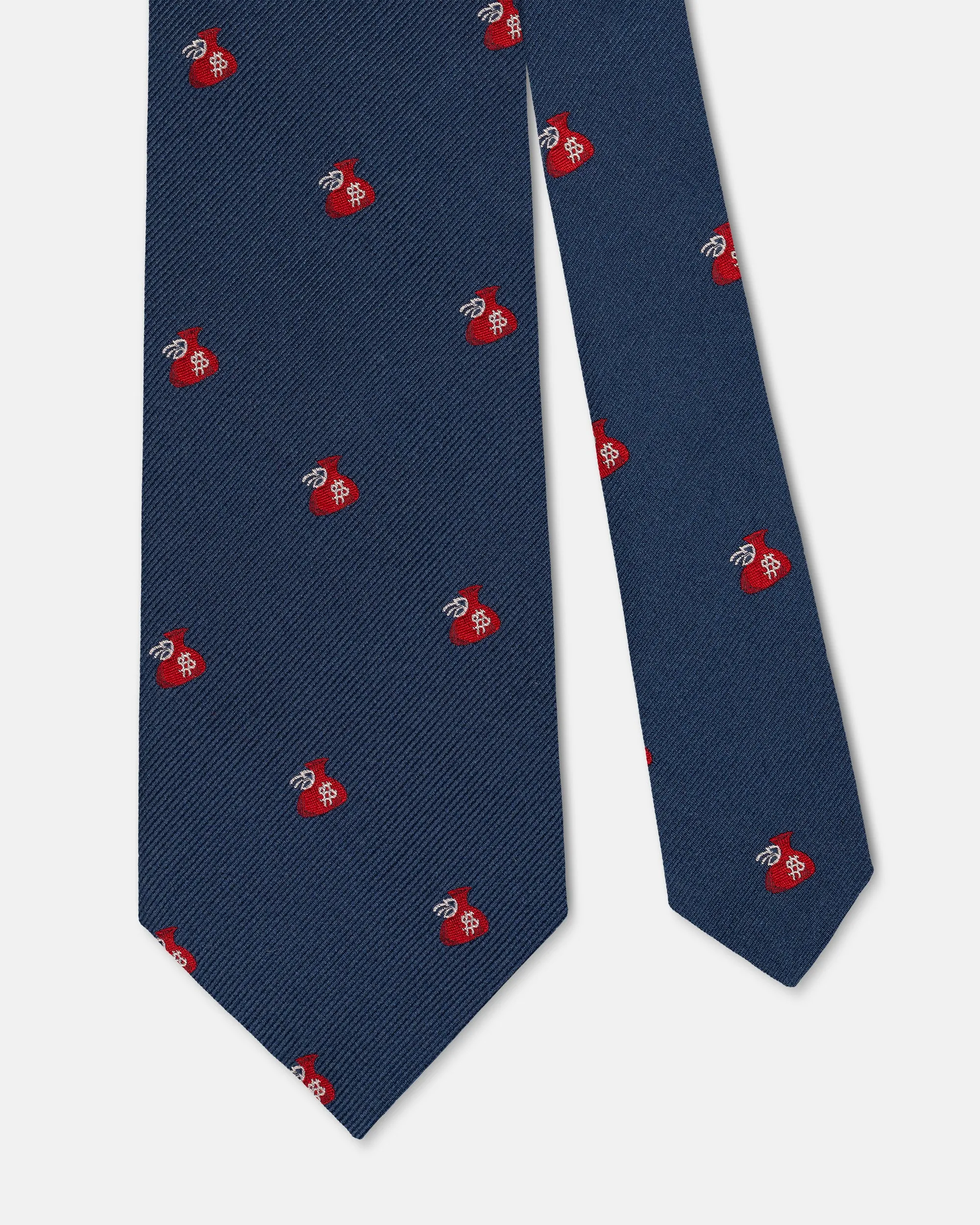 Made-in-USA Moneybags Club Tie sold by J. Press product image thumbnail 2
