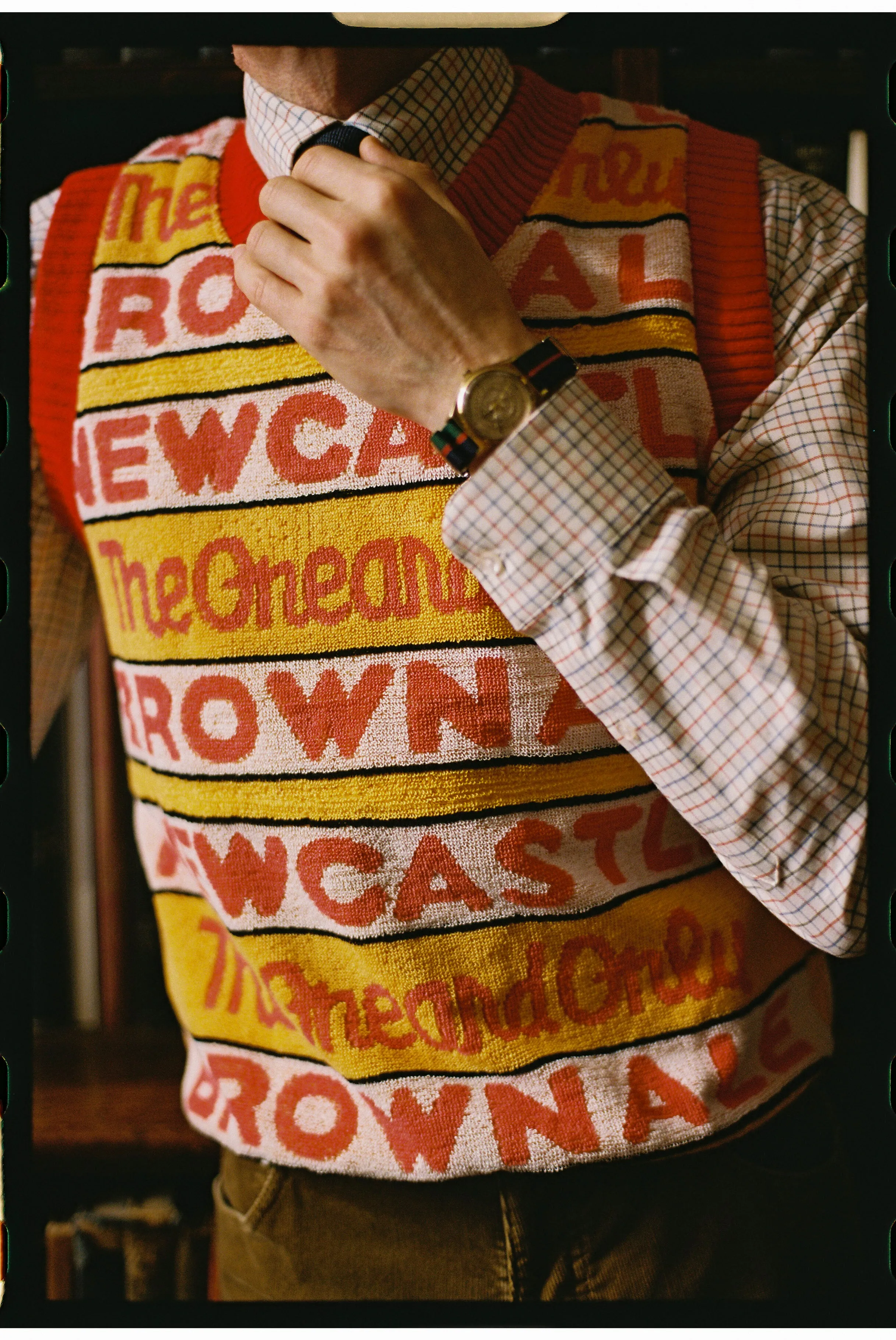Made-in-England Newcastle Brown Ale Vintage Beer Towel Vest sold by J. Press product image thumbnail 3