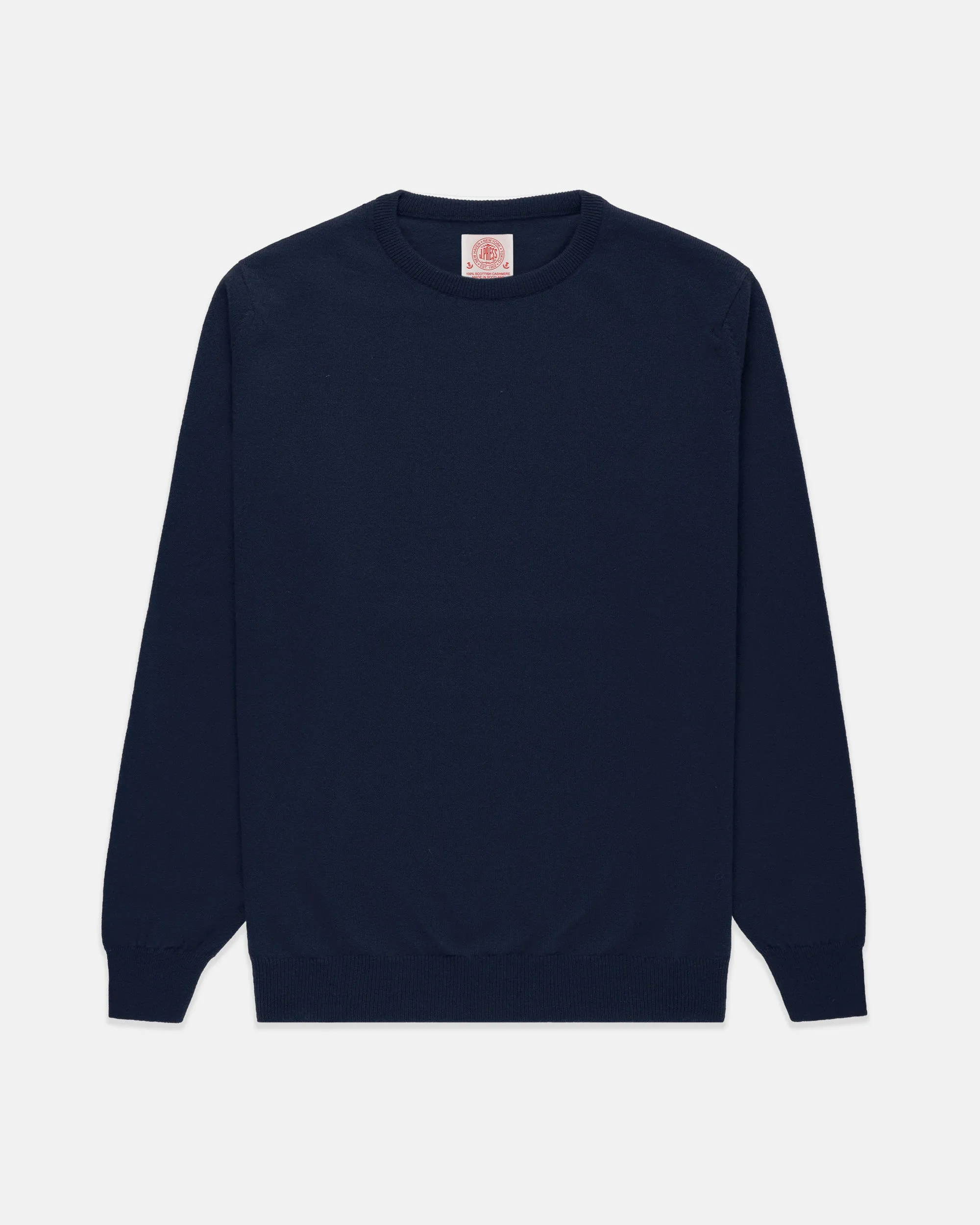 Made-in-Scotland Navy Cashmere Crewneck Sweater sold by J. Press product image thumbnail 2