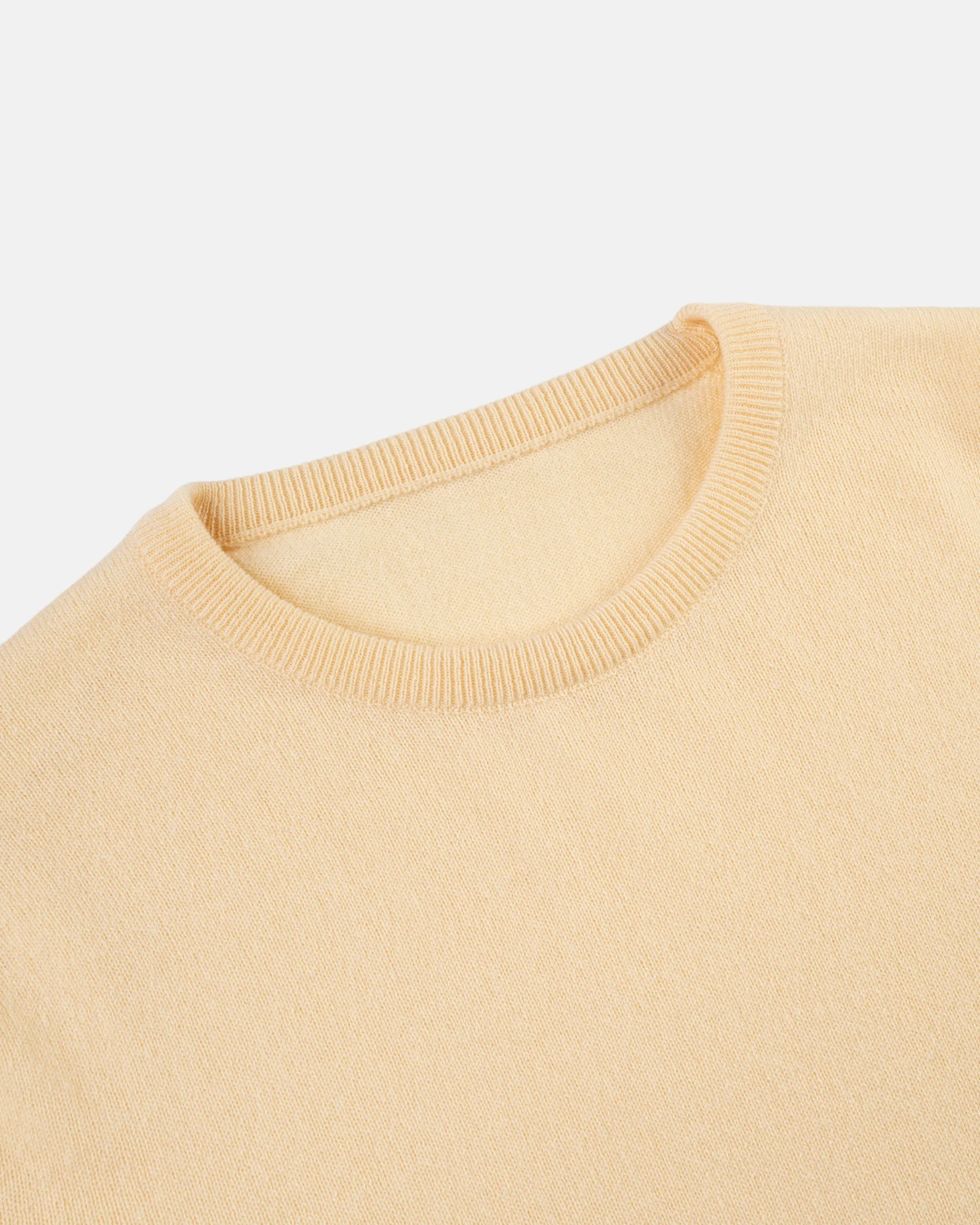Made-in-Scotland Yellow Cashmere Crewneck Sweater sold by J. Press product image thumbnail 5