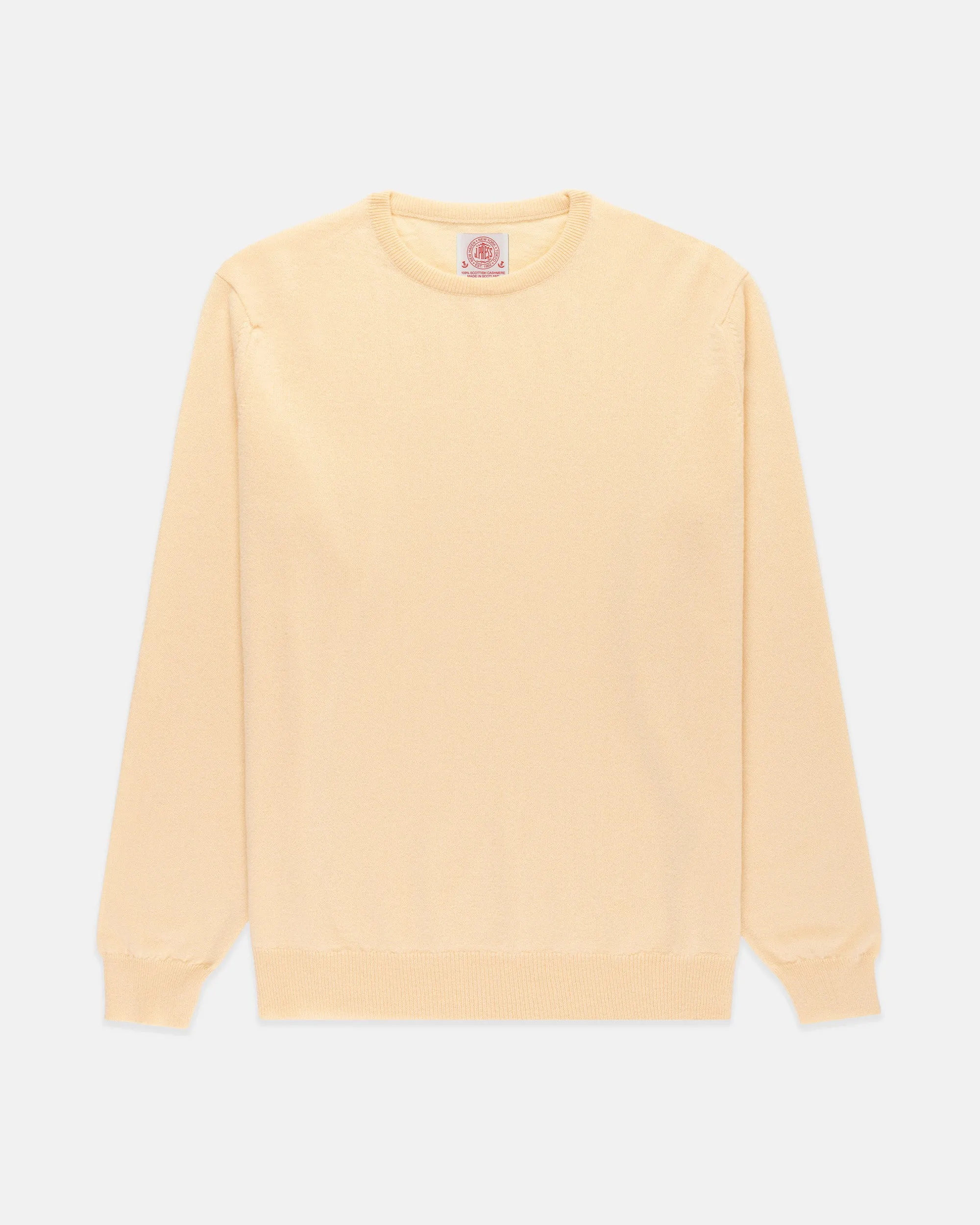 Made-in-Scotland Yellow Cashmere Crewneck Sweater sold by J. Press product image thumbnail 2
