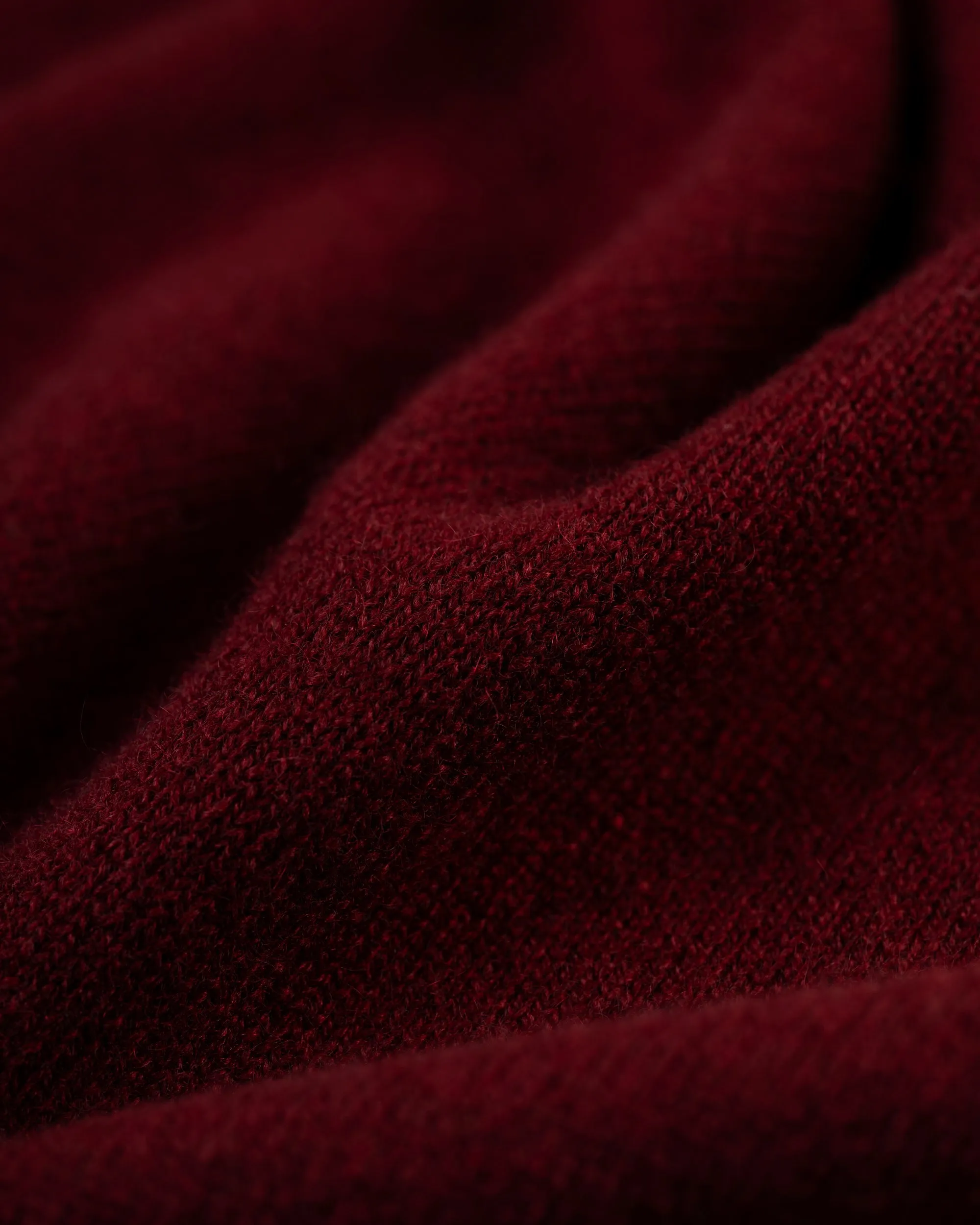 Made-in-Scotland Burgundy Cashmere V-neck Sweater sold by J. Press product image thumbnail 5