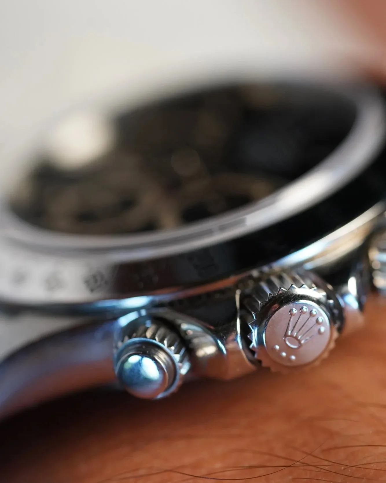 Rolex Black Dial Zenith Daytona Reference 16520 P Serial Full Set Unpolished sold by J. Press product image thumbnail 5