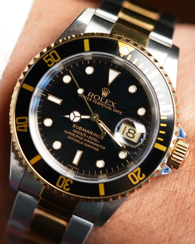 Rolex Submariner Two-Tone Ref 16613 Full Set Unpolished As New sold by J. Press product image thumbnail 2