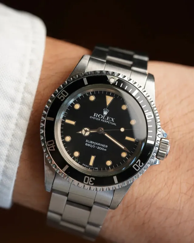 Rolex Submariner Ref. 5513 White Gold Surrounds Unpolished sold by J. Press