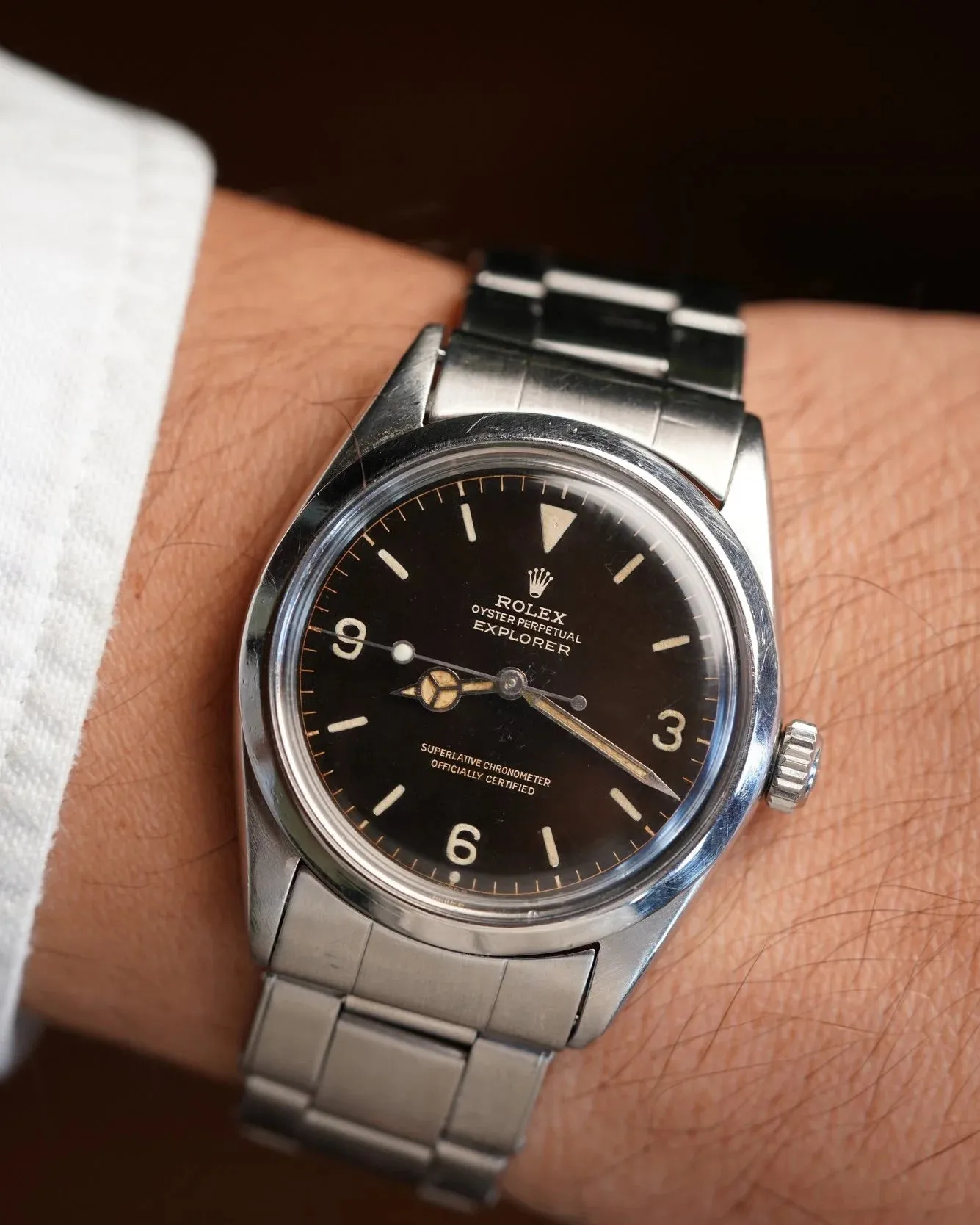 Rolex Exclamation Gilt Dial Explorer Ref 1016 sold by J. Press product image thumbnail 2