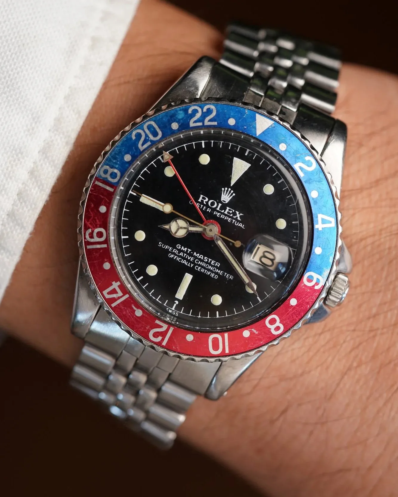 Rolex GMT-Master Ref 1675 PCG Oval Link sold by J. Press