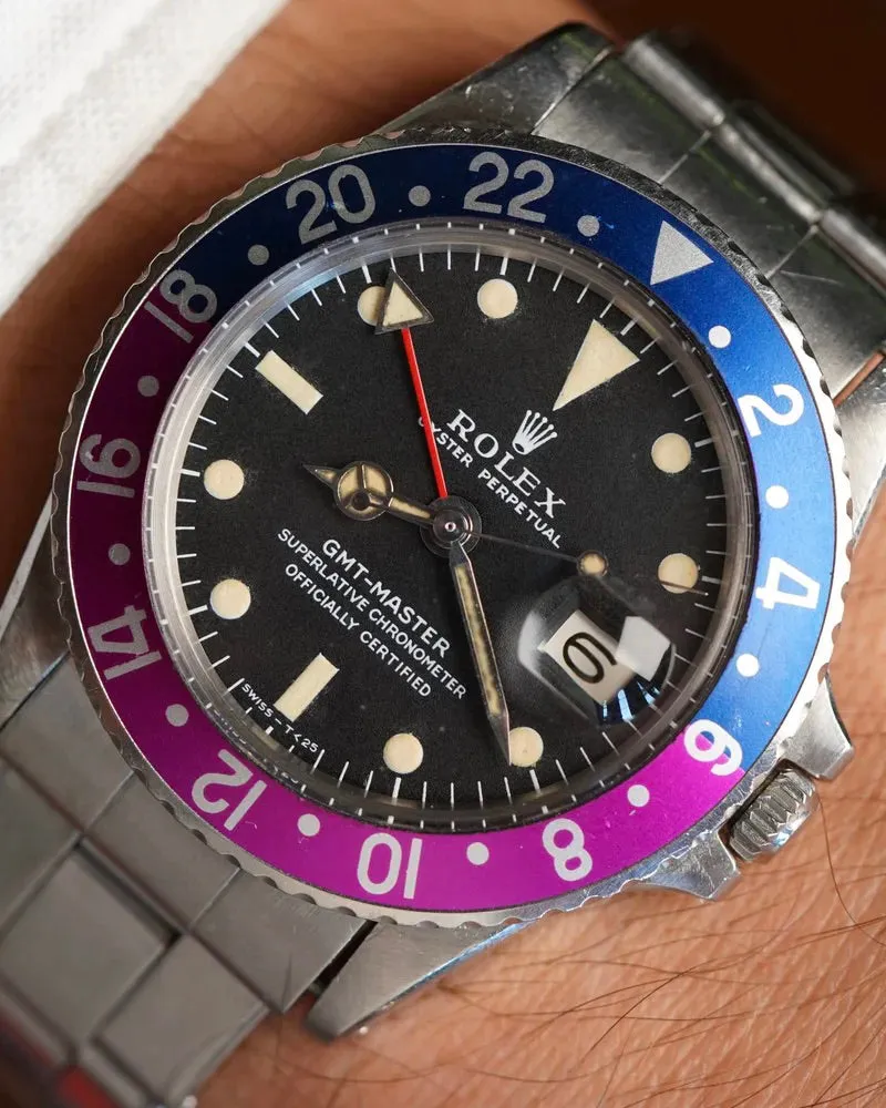 Rolex Fuchsia GMT-Master Ref 1675 Unpolished sold by J. Press product image thumbnail 2
