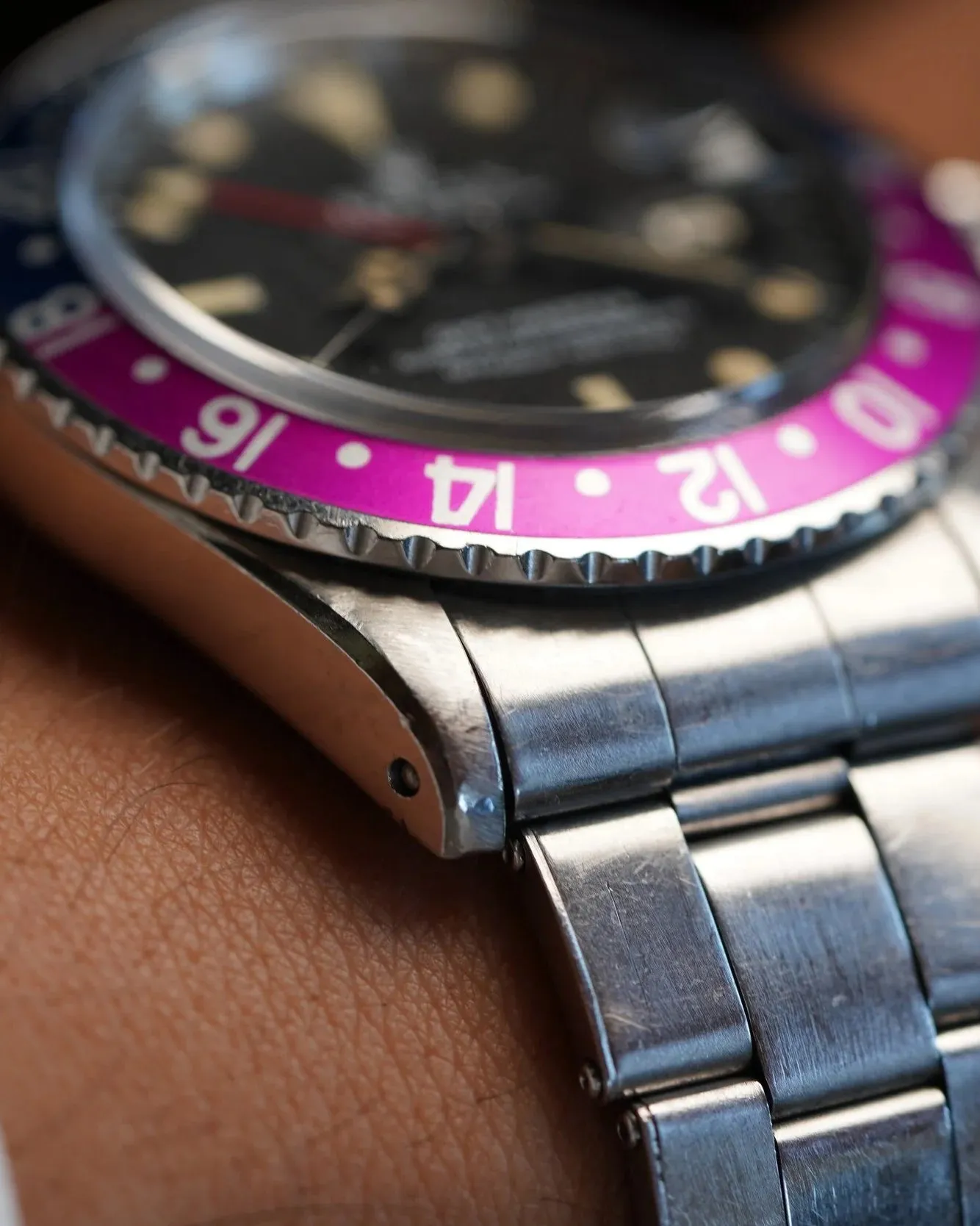 Rolex Fuchsia GMT-Master Ref 1675 Unpolished sold by J. Press product image thumbnail 3