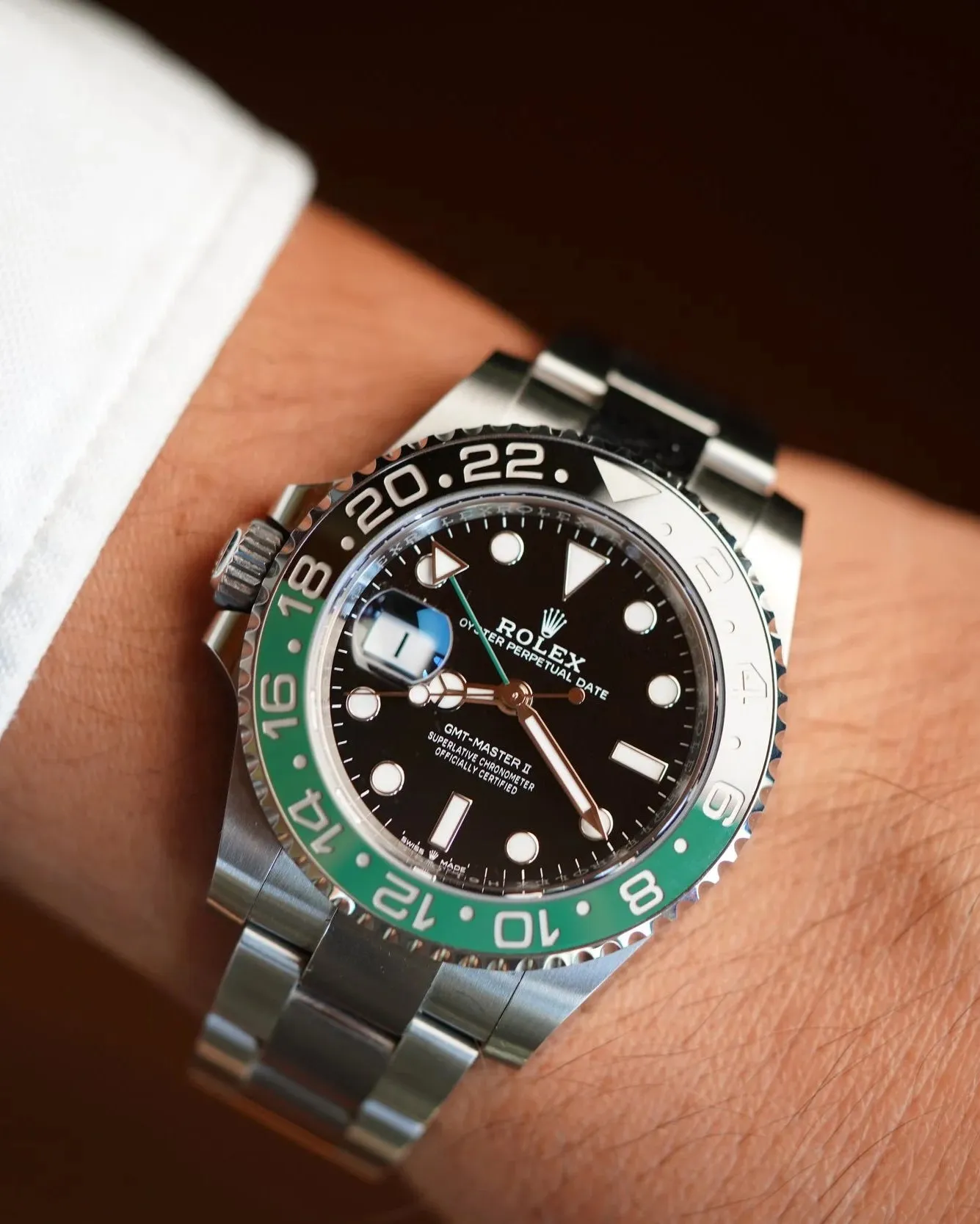 Rolex Sprite Destro GMT-Master II 126720VTNR Unpolished Box & Papers sold by J. Press