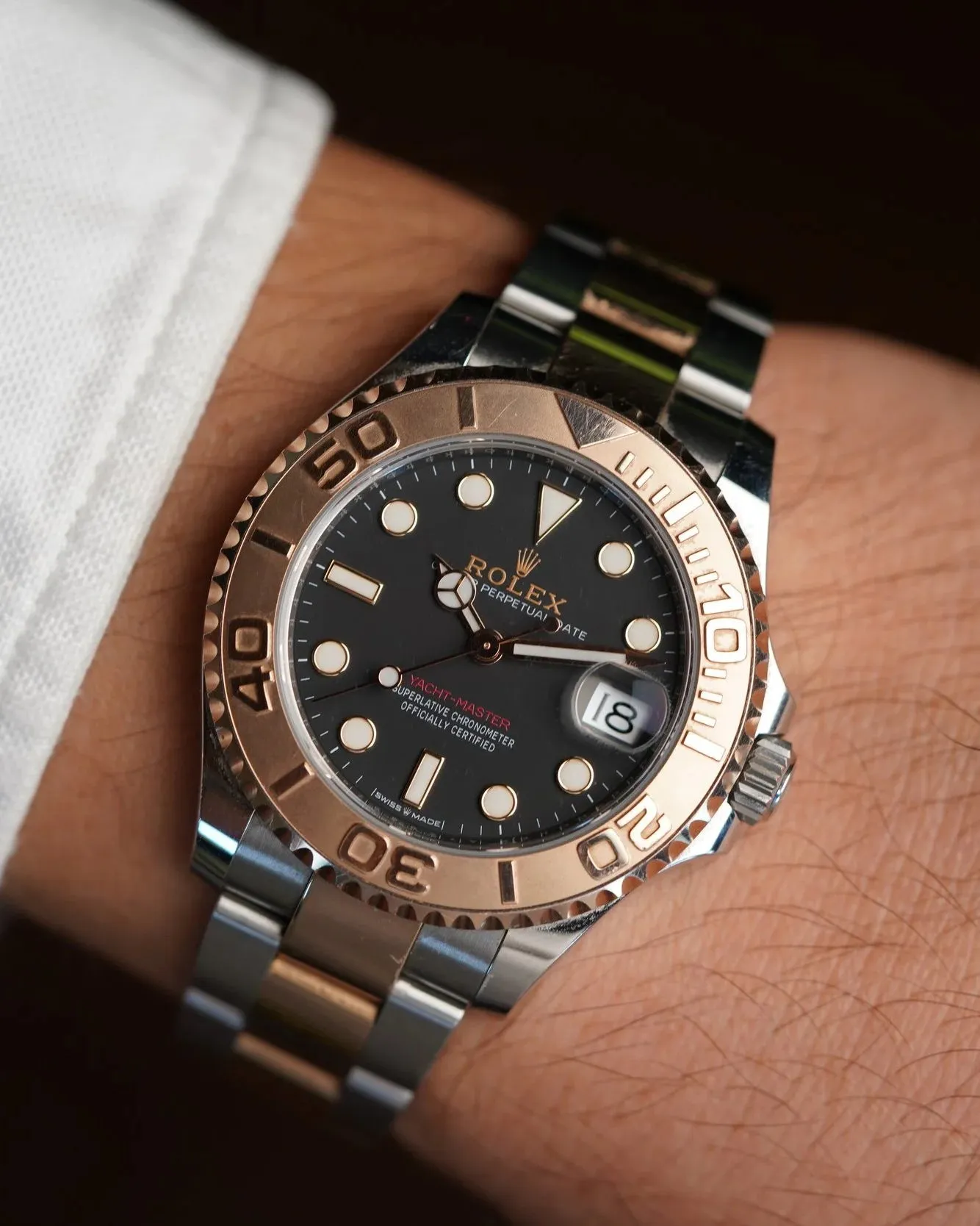 Rolex Yacht-Master 37 Ref. 268821 Full Set Unpolished sold by J. Press