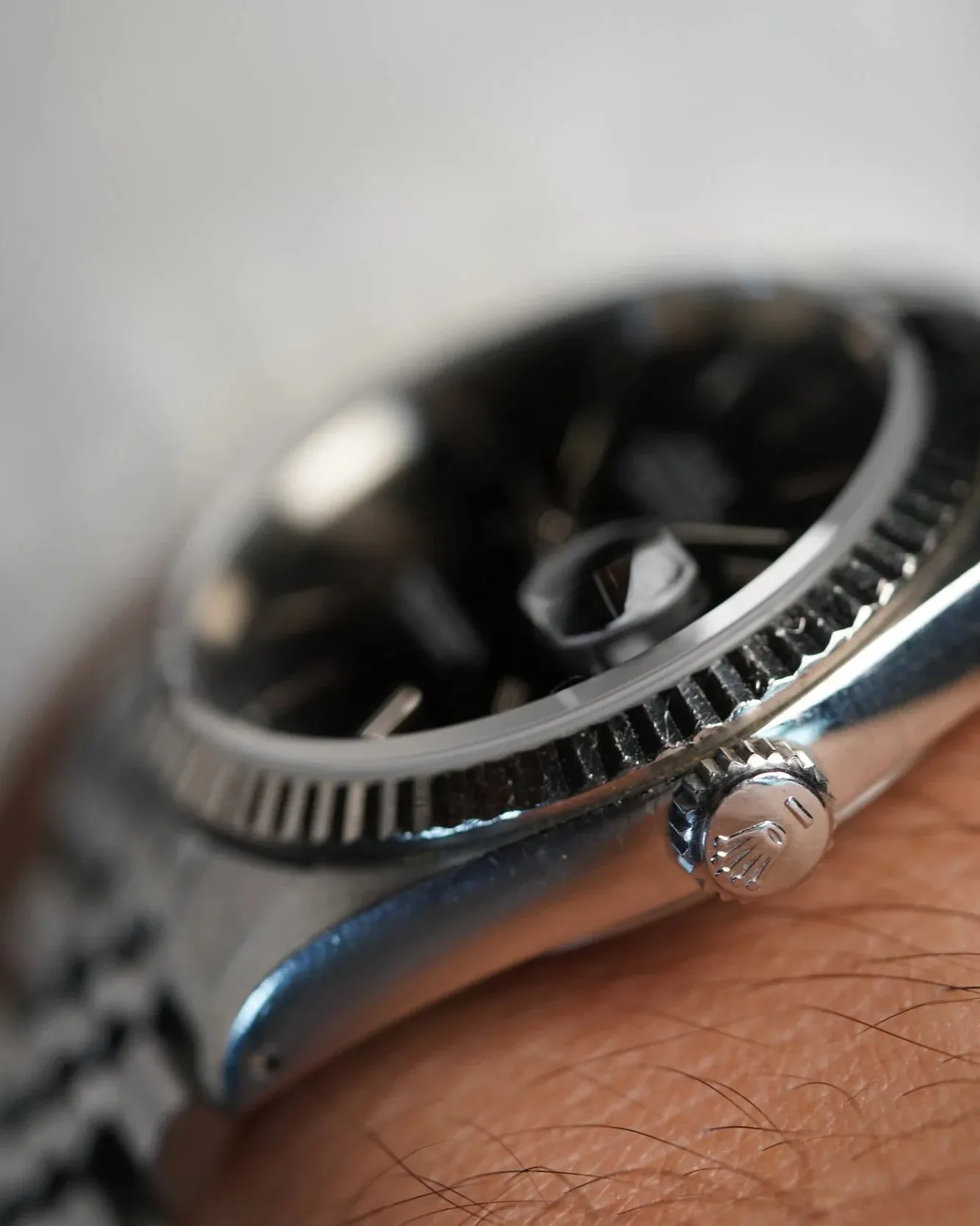 Rolex Datejust Black Dial Ref 16234 Unpolished sold by J. Press product image thumbnail 5