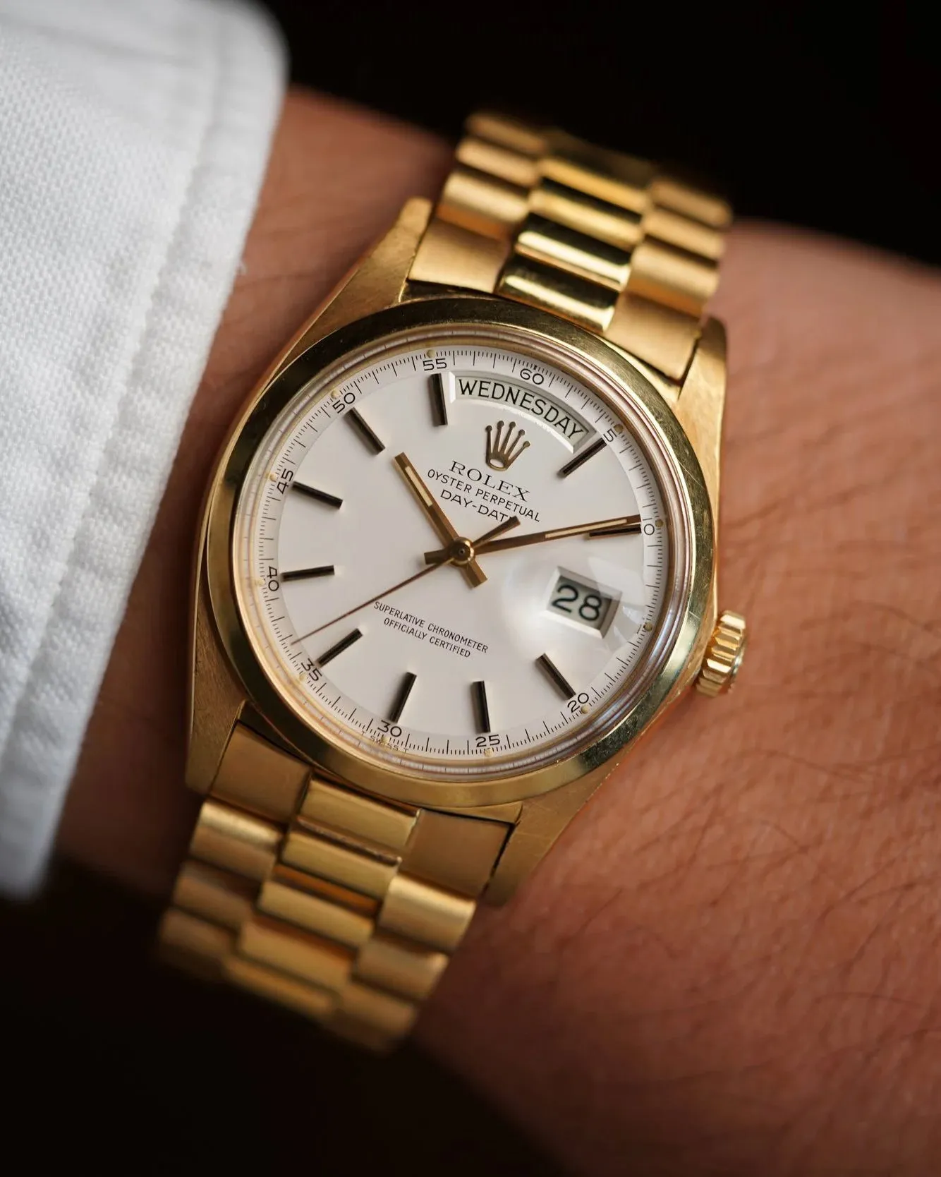 Rolex Day-Date Reference 1802 in 18K YG sold by J. Press