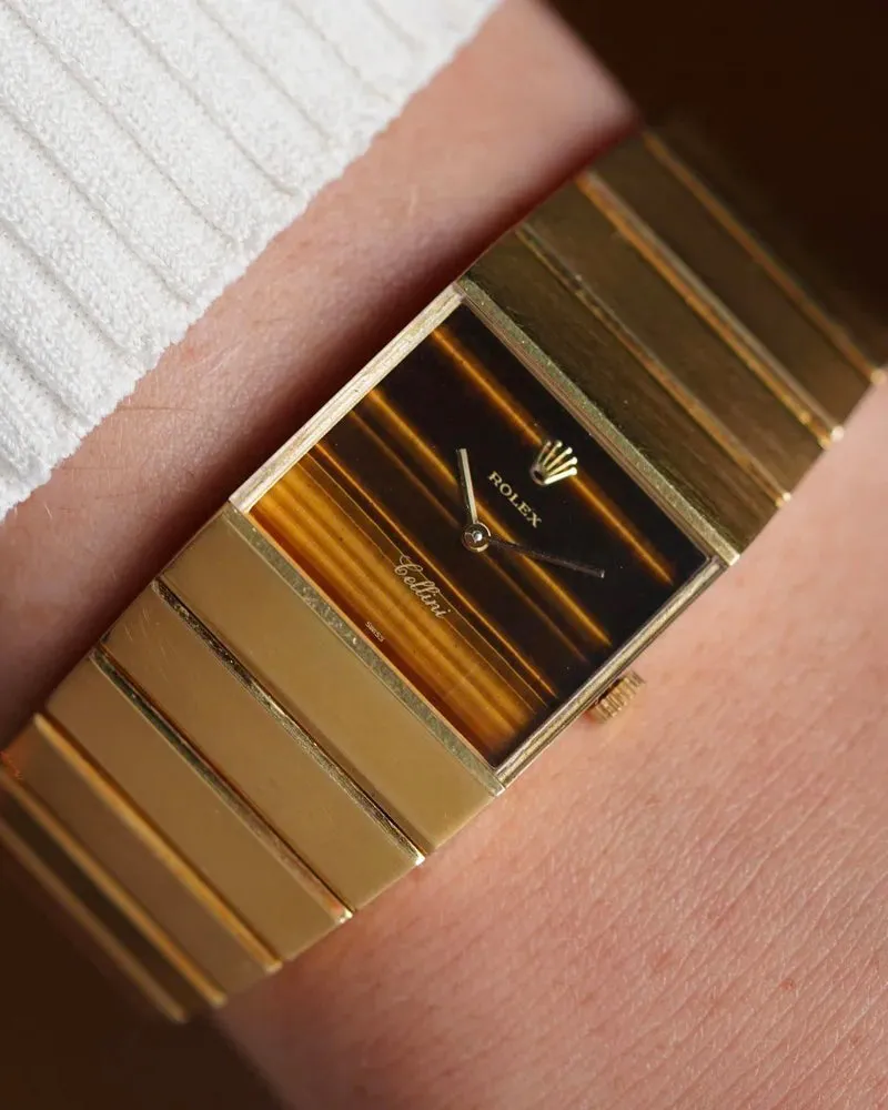 Rolex Tiger Eye Dial Midas Reference 4314 in 18K Yellow Gold w/ Papers sold by J. Press product image thumbnail 2