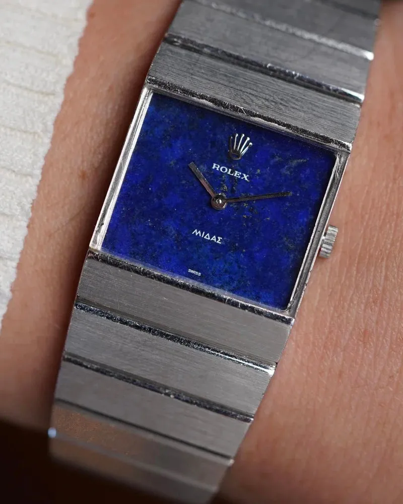 Rolex Lapis Lazuli Dial Midas Reference 4314 in 18K White Gold Unpolished sold by J. Press product image thumbnail 2