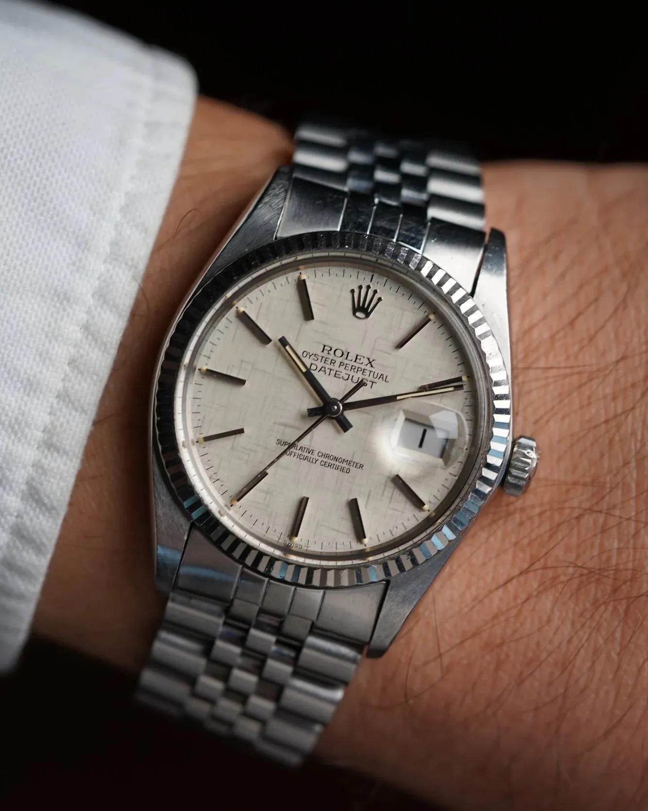 Rolex Datejust Linen Ref 16234 Unpolished sold by J. Press product image thumbnail 2
