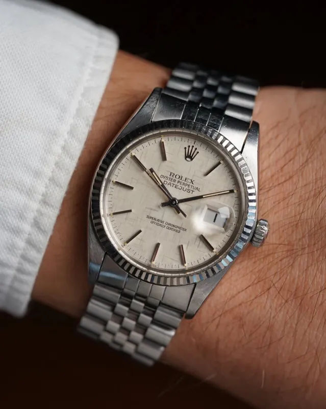 Rolex Datejust Linen Ref 16234 Unpolished sold by J. Press
