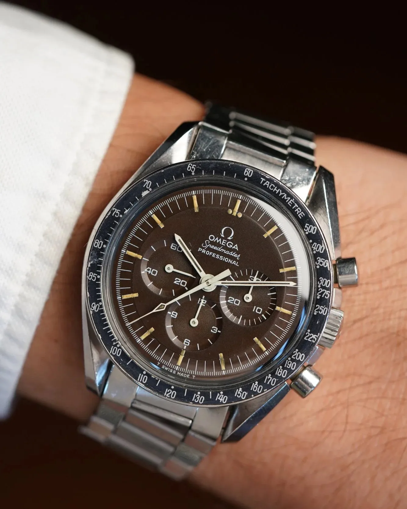 OMEGA Speedmaster Tropical Dial Professional Ref. 145.022-69ST Unpolished sold by J. Press