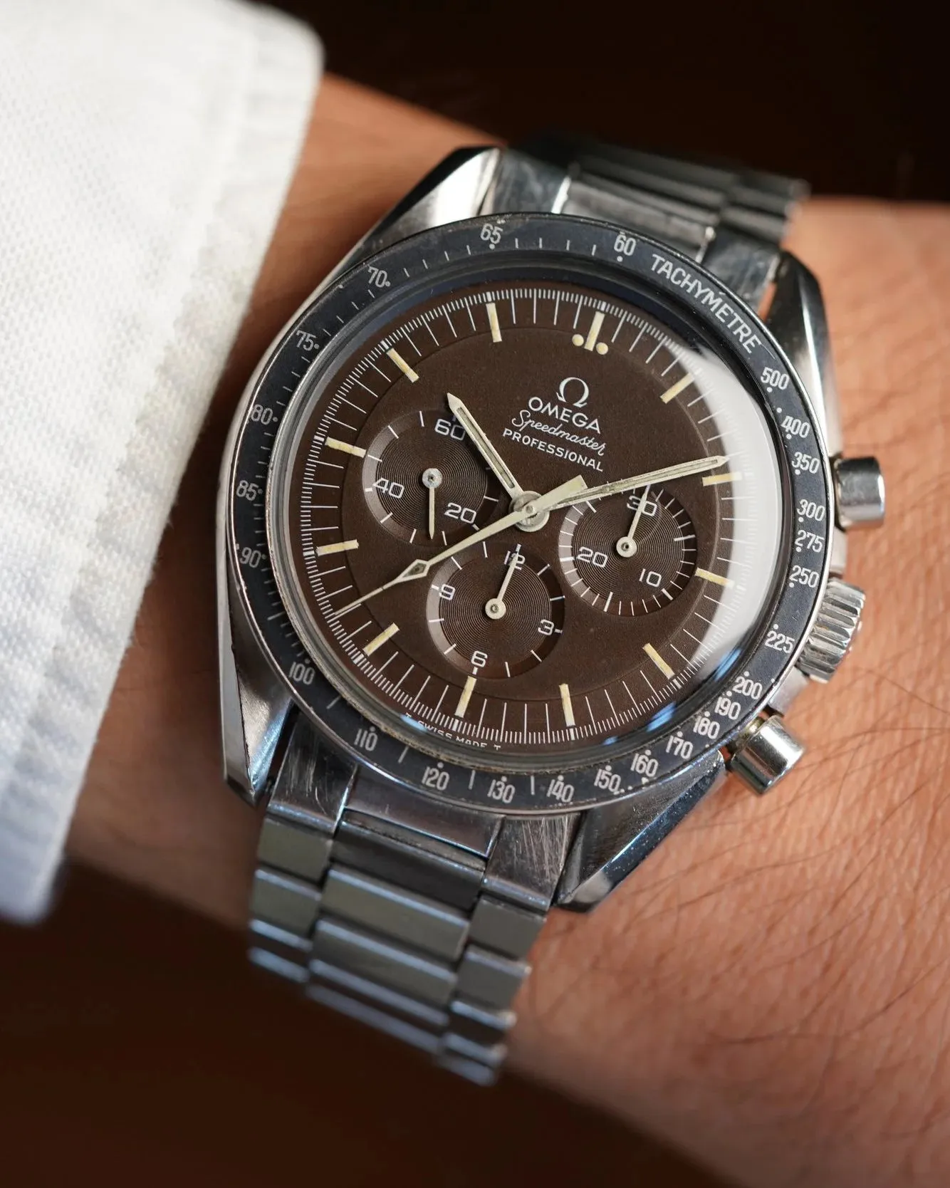 OMEGA Speedmaster Professional Ref. 145.022-69 Tropical Dial sold by J. Press product image thumbnail 2