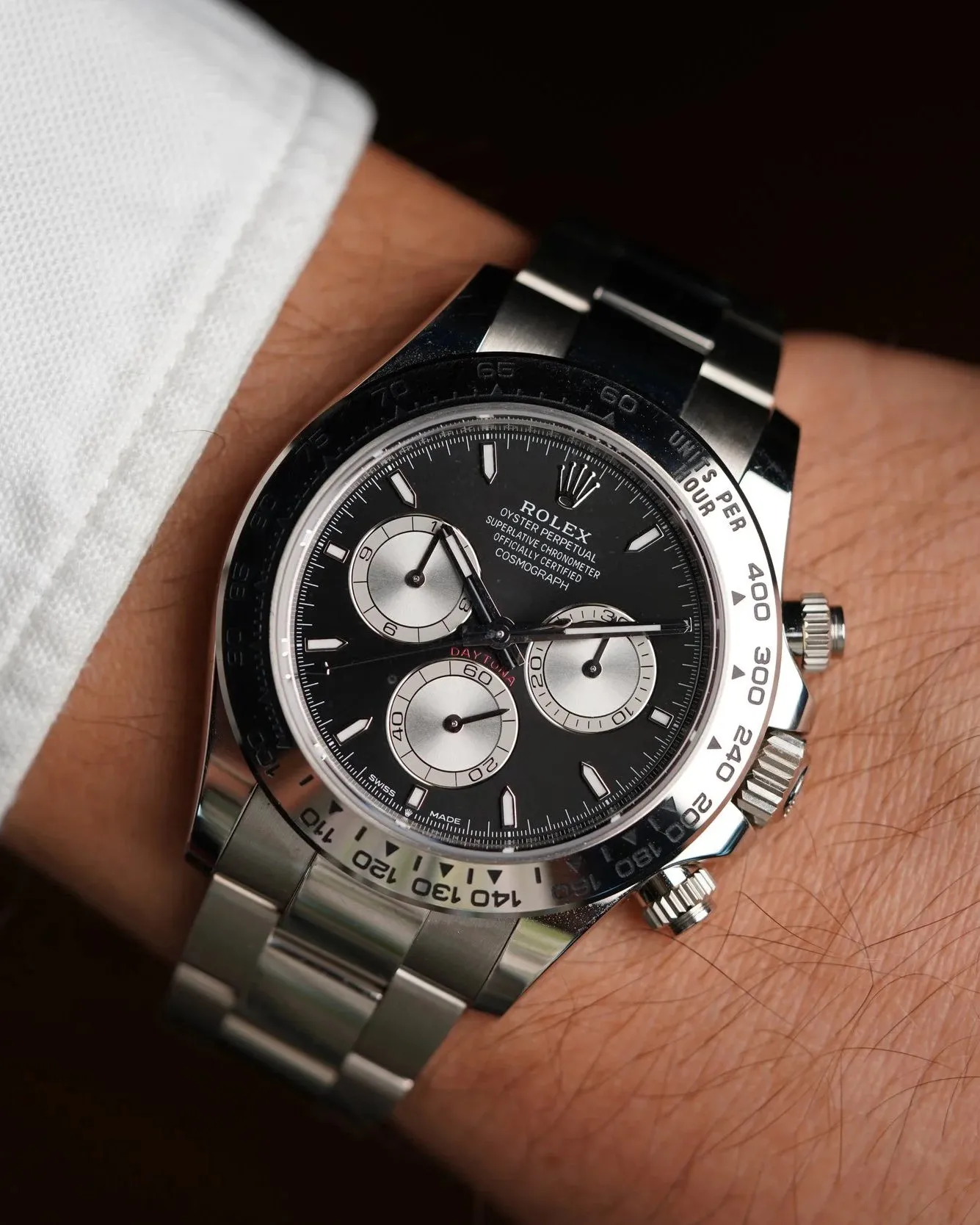 Rolex Daytona Reference 126509 in 18K White Gold Unpolished Full Set sold by J. Press