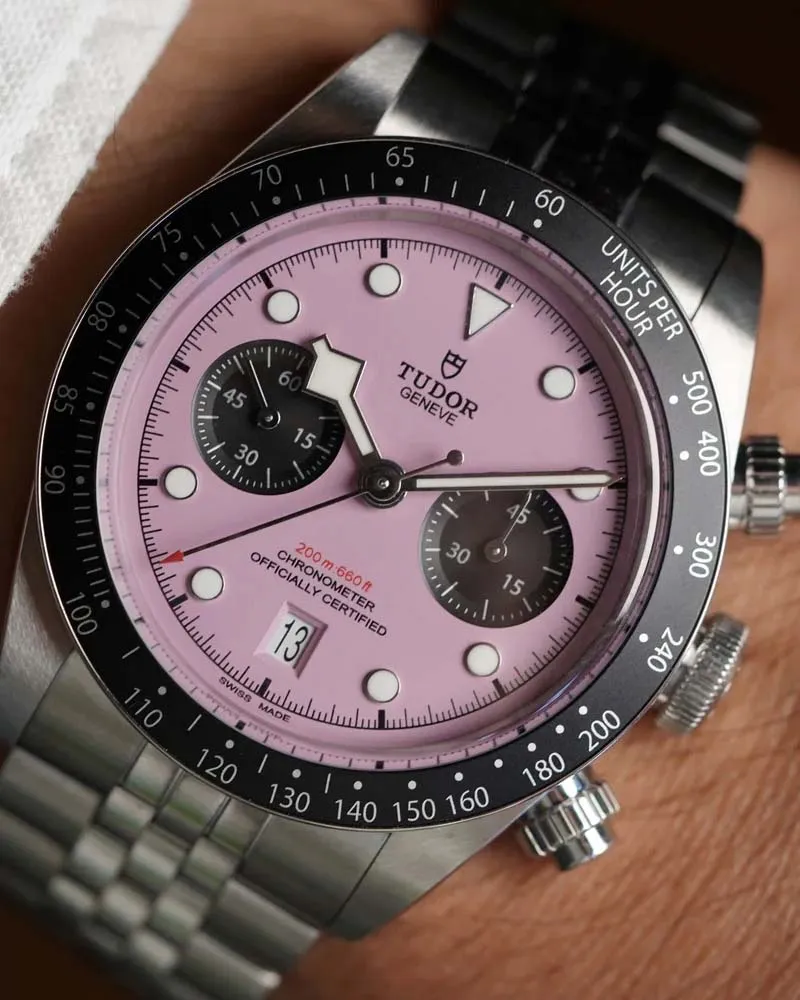 TUDOR Pink Black Bay Chrono M79360N-0019 Full Set Unpolished sold by J. Press product image thumbnail 2