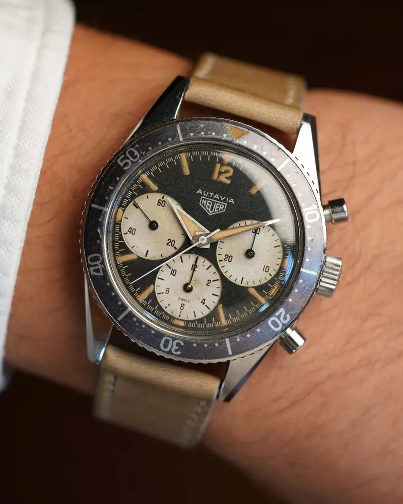 Heuer Autavia Reference 2446 First Generation Big Subs sold by J. Press
